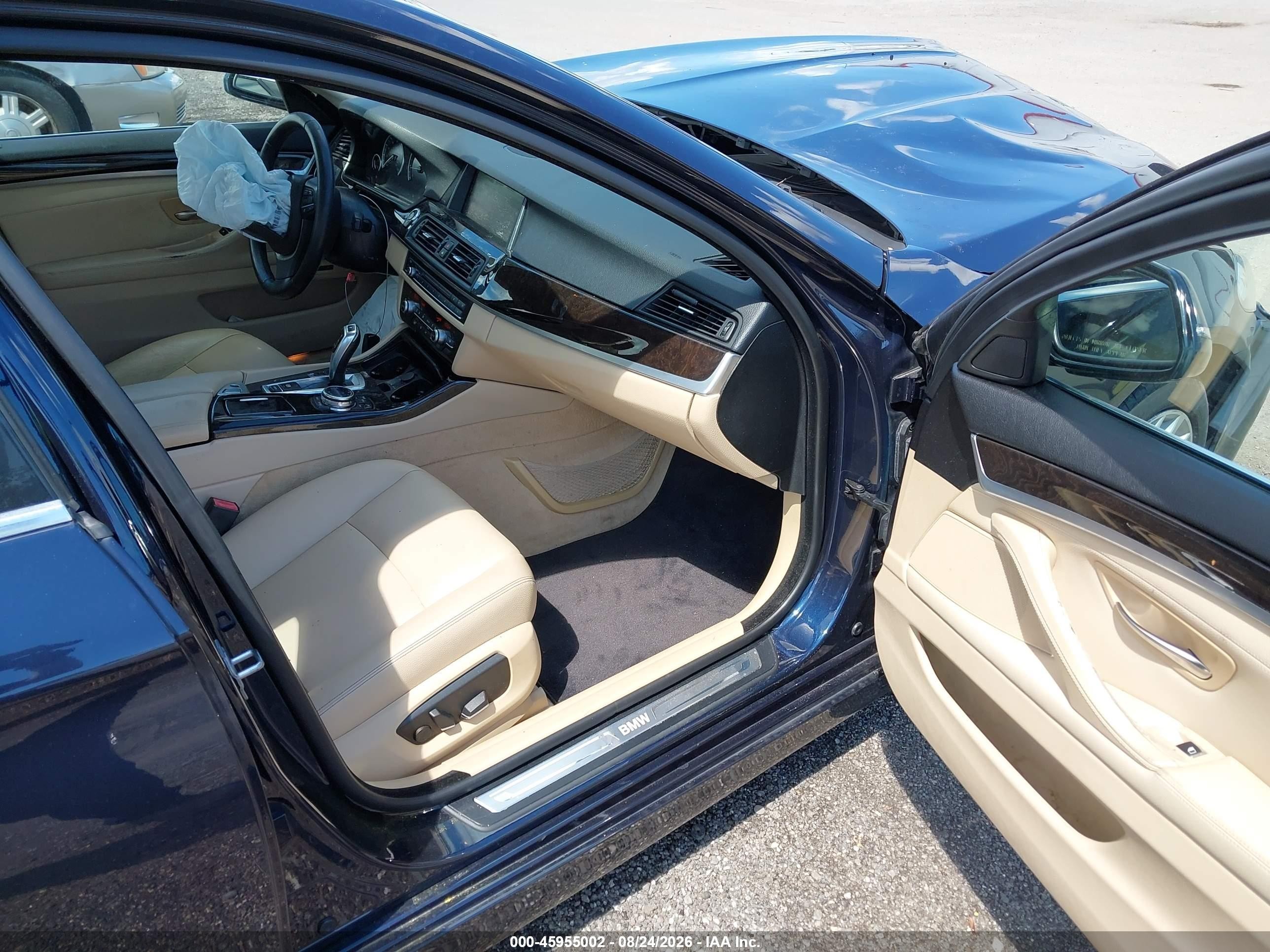 2014 Bmw 528i   Dark Blue vin: WBA5A5C55ED511563
