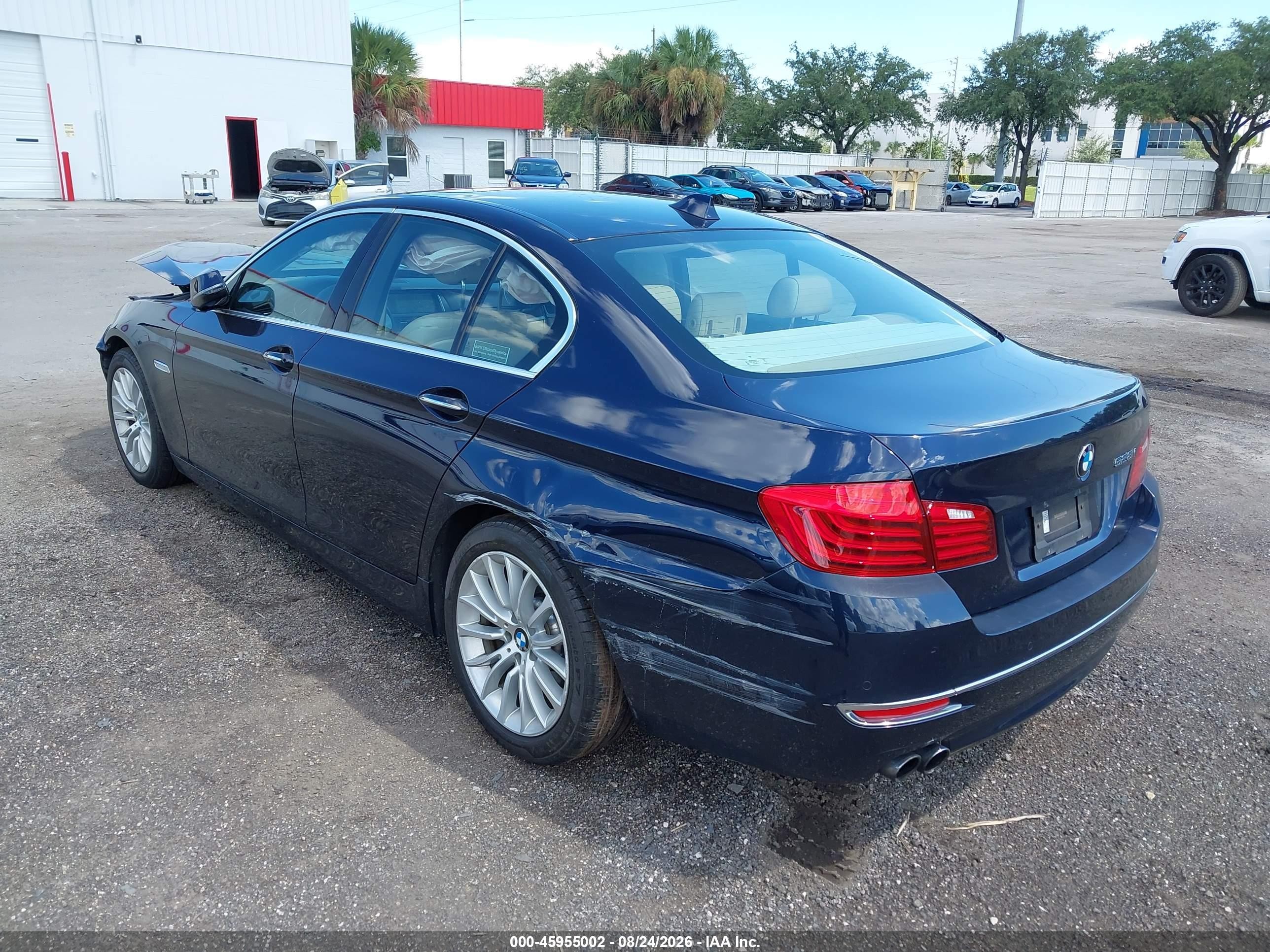 2014 Bmw 528i   Dark Blue vin: WBA5A5C55ED511563
