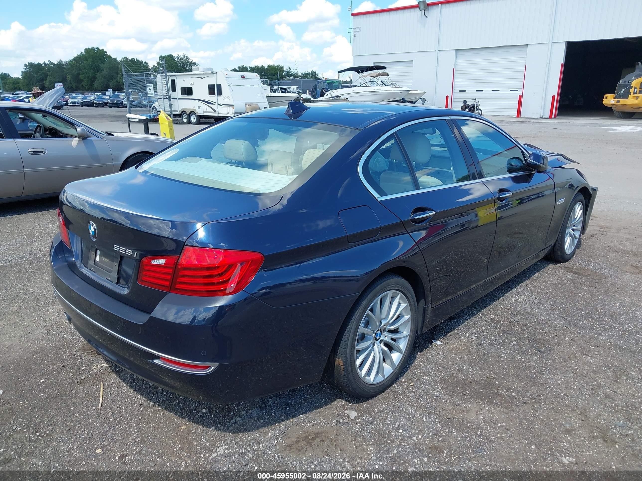 2014 Bmw 528i   Dark Blue vin: WBA5A5C55ED511563