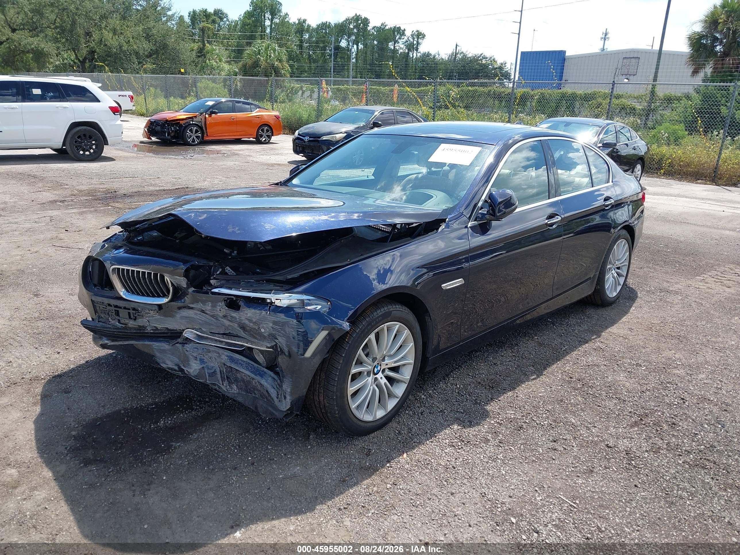 2014 Bmw 528i   Dark Blue vin: WBA5A5C55ED511563