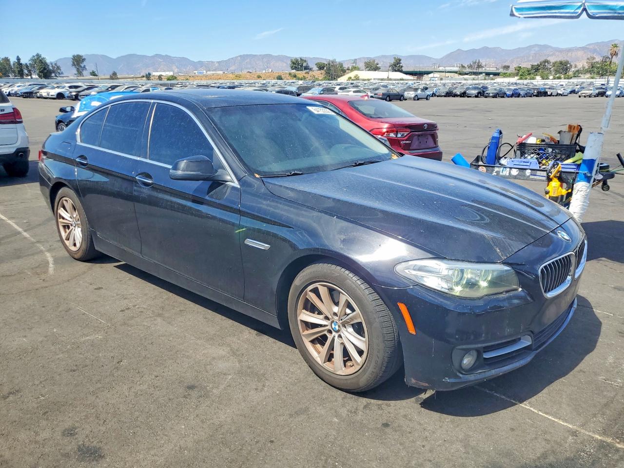 2015 Bmw 528 I Черный vin: WBA5A5C55FD514190