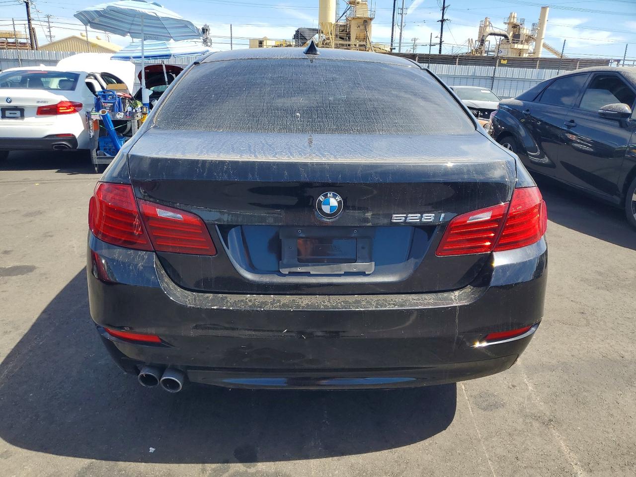 2015 Bmw 528 I Черный vin: WBA5A5C55FD514190