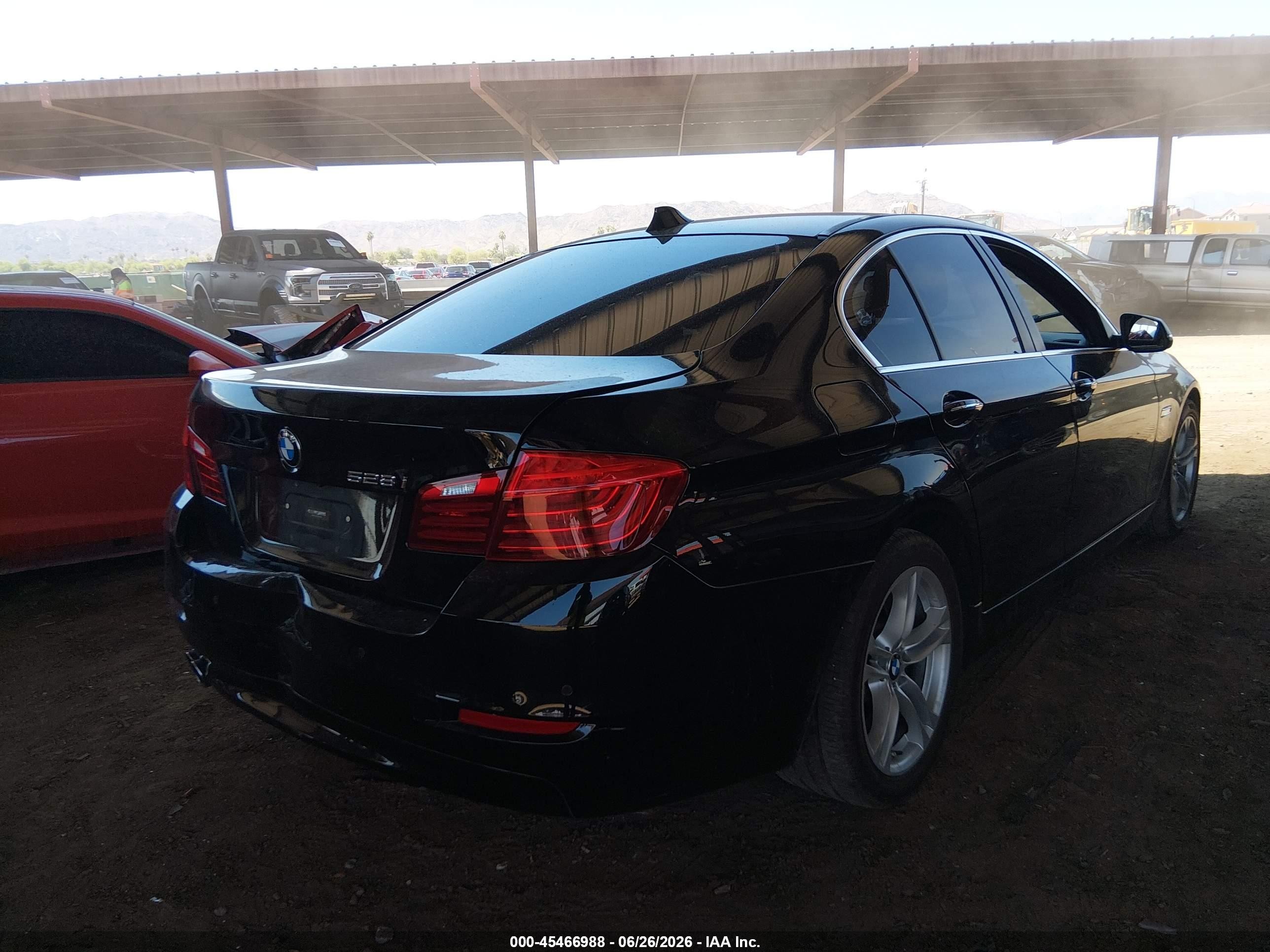 2015 Bmw 528i   Black vin: WBA5A5C55FD522953