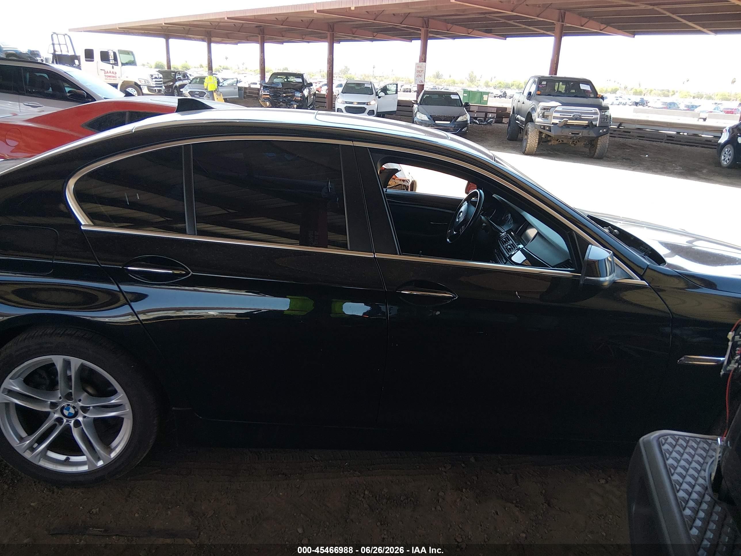 2015 Bmw 528i   Black vin: WBA5A5C55FD522953