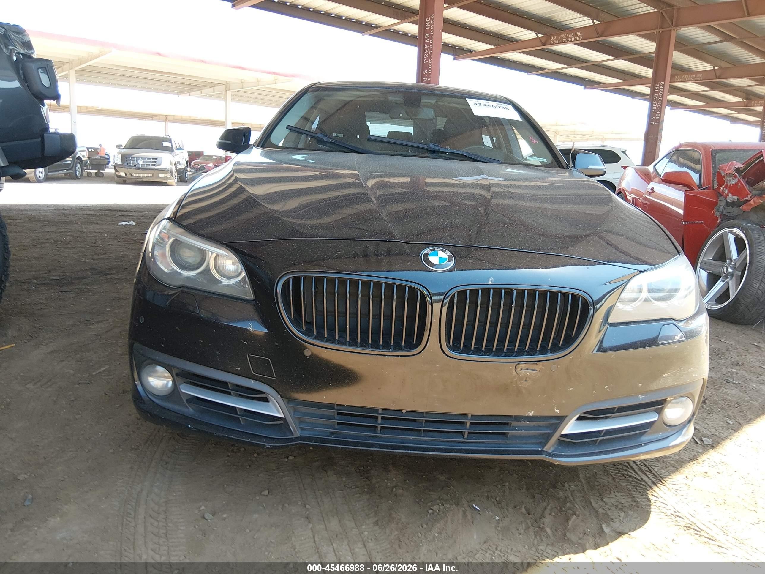 2015 Bmw 528i   Black vin: WBA5A5C55FD522953