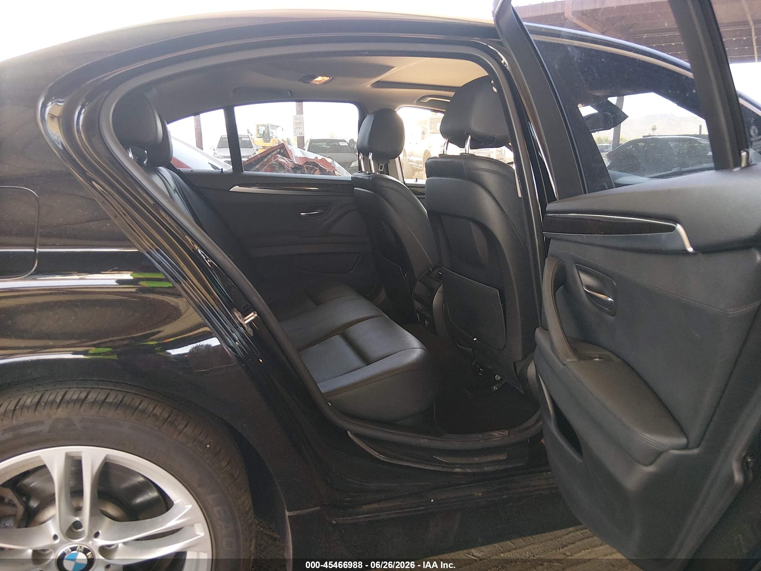 2015 Bmw 528i   Black vin: WBA5A5C55FD522953