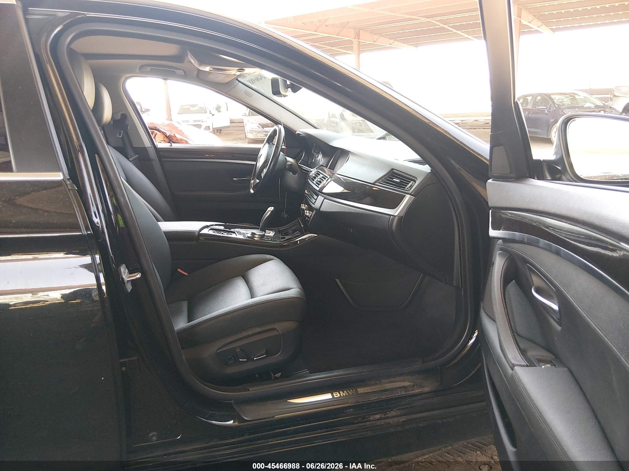 2015 Bmw 528i   Black vin: WBA5A5C55FD522953