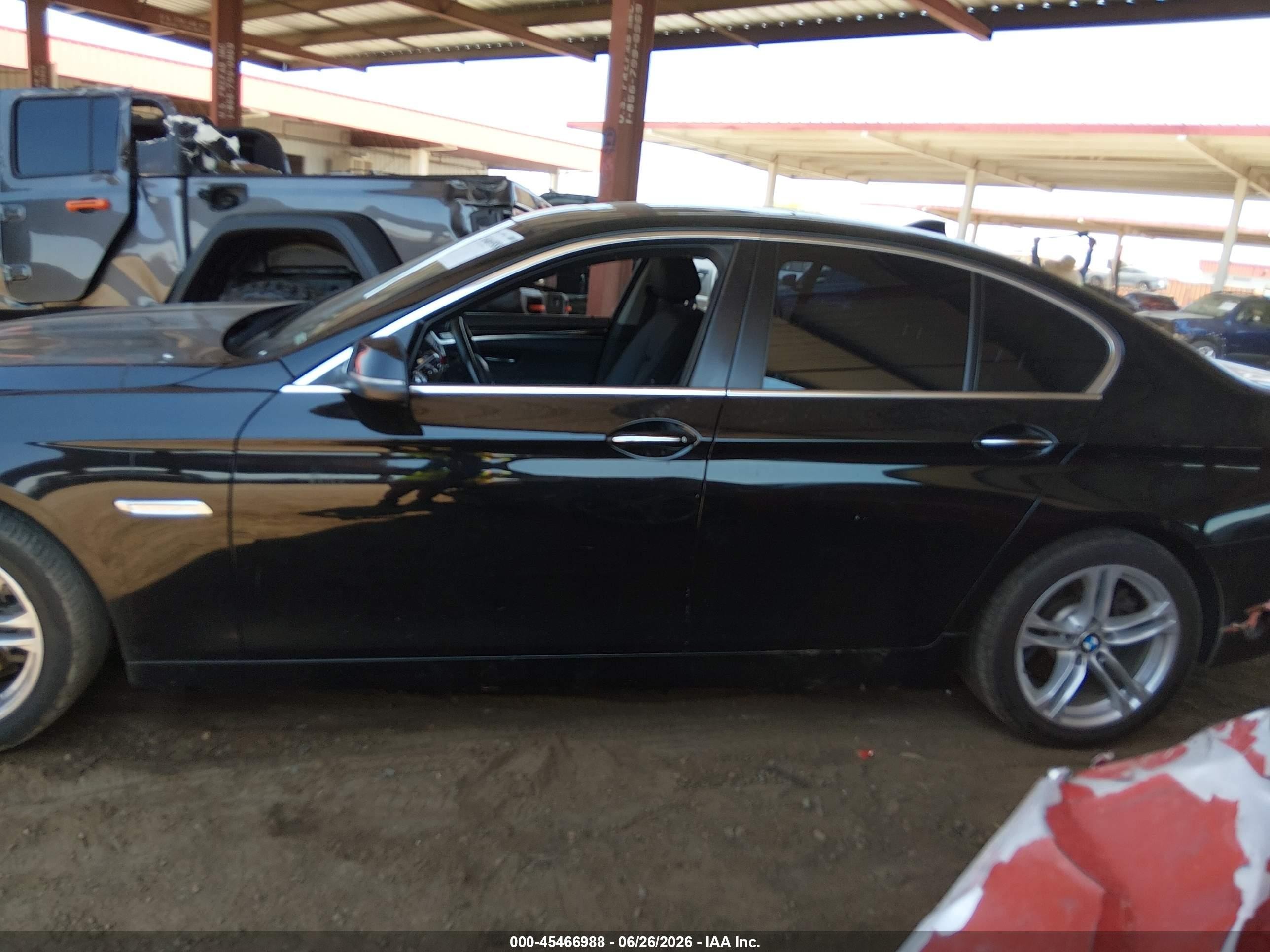 2015 Bmw 528i   Black vin: WBA5A5C55FD522953