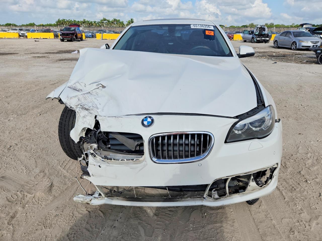 2015 Bmw 528 I White vin: WBA5A5C55FD524489