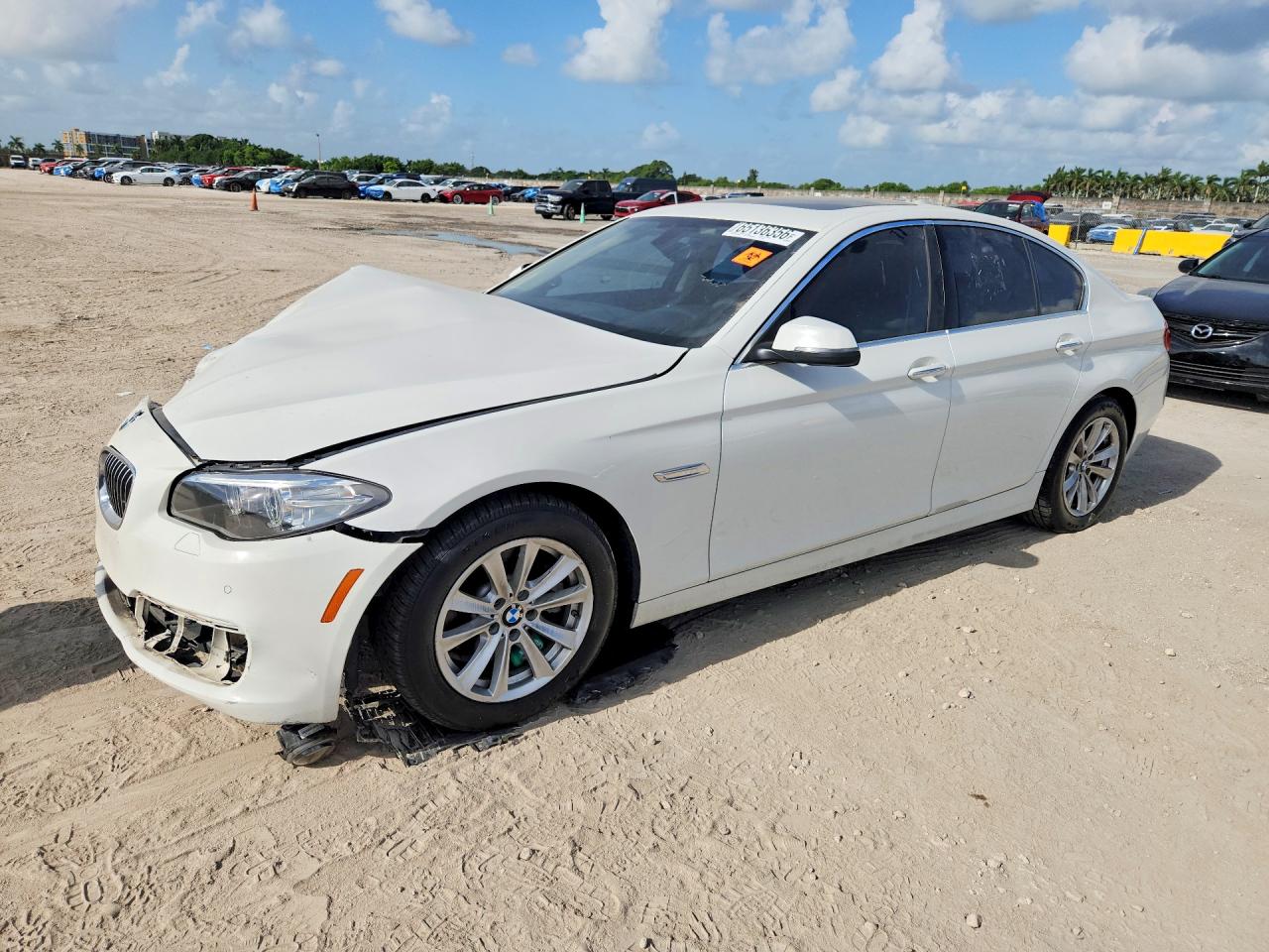 2015 Bmw 528 I White vin: WBA5A5C55FD524489