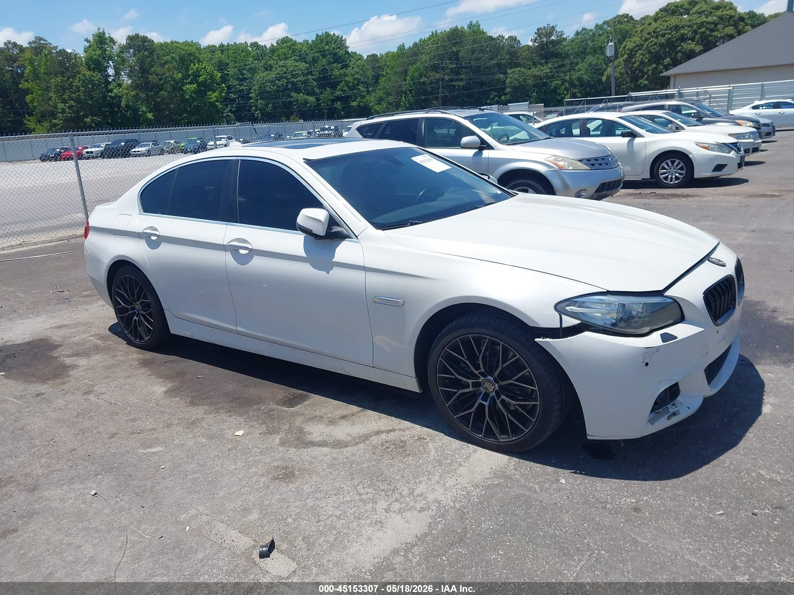 2015 Bmw 528i   White vin: WBA5A5C55FD524492