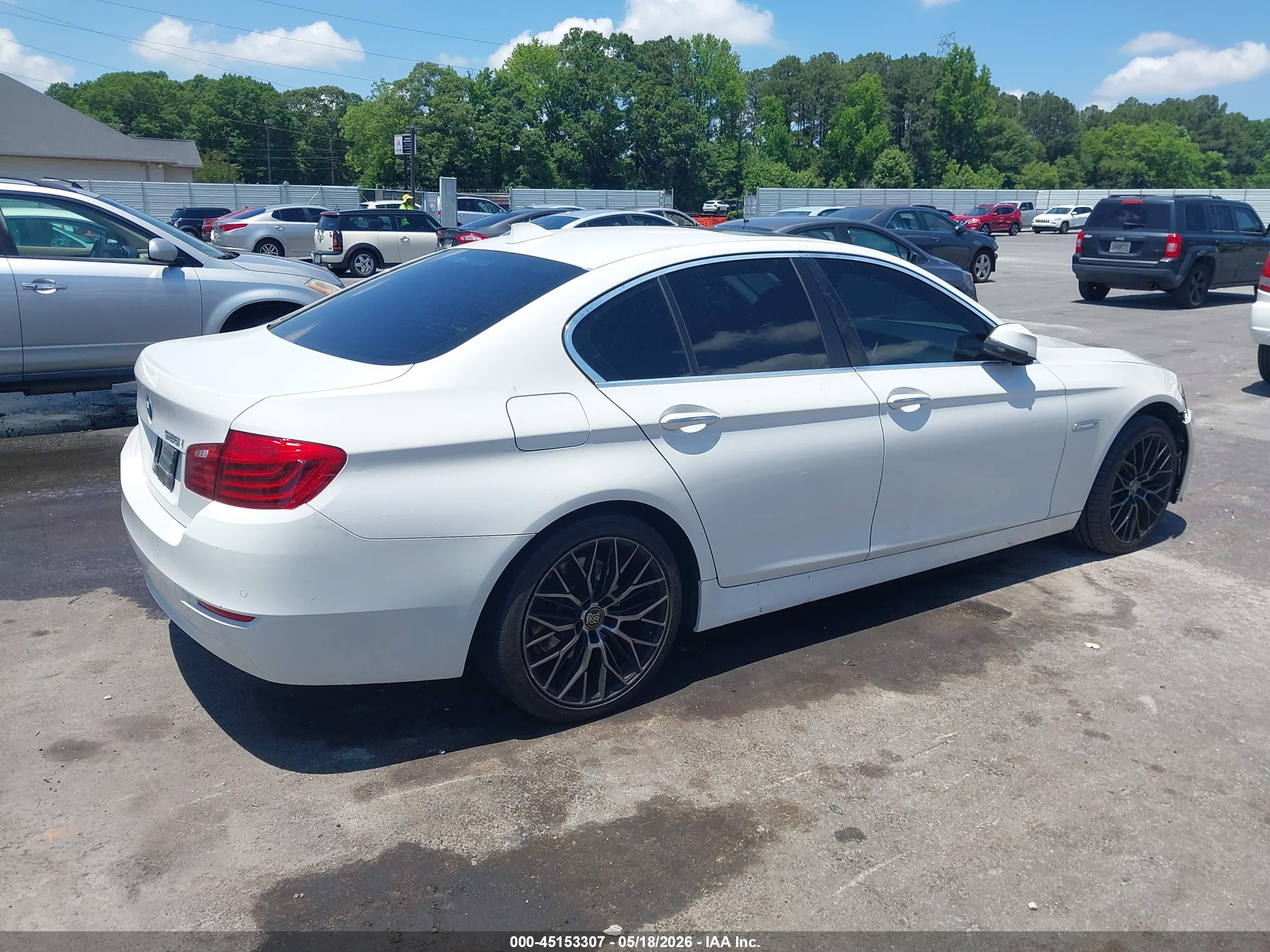 2015 Bmw 528i   White vin: WBA5A5C55FD524492