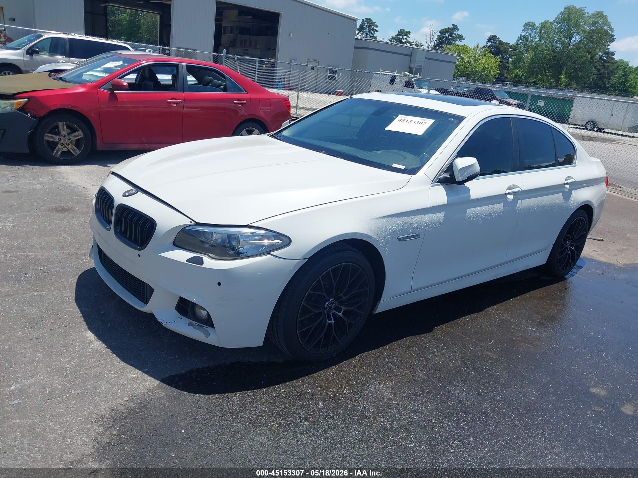 2015 Bmw 528i   White vin: WBA5A5C55FD524492