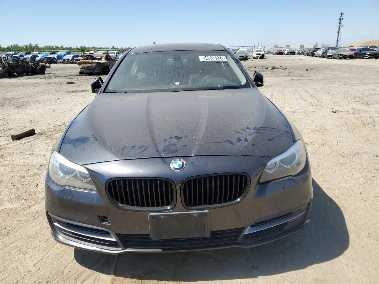 2014 Bmw 528 I Charcoal vin: WBA5A5C56ED502340 Damage: Hood, Heavy Scratch, 1/2 To 1 Inch