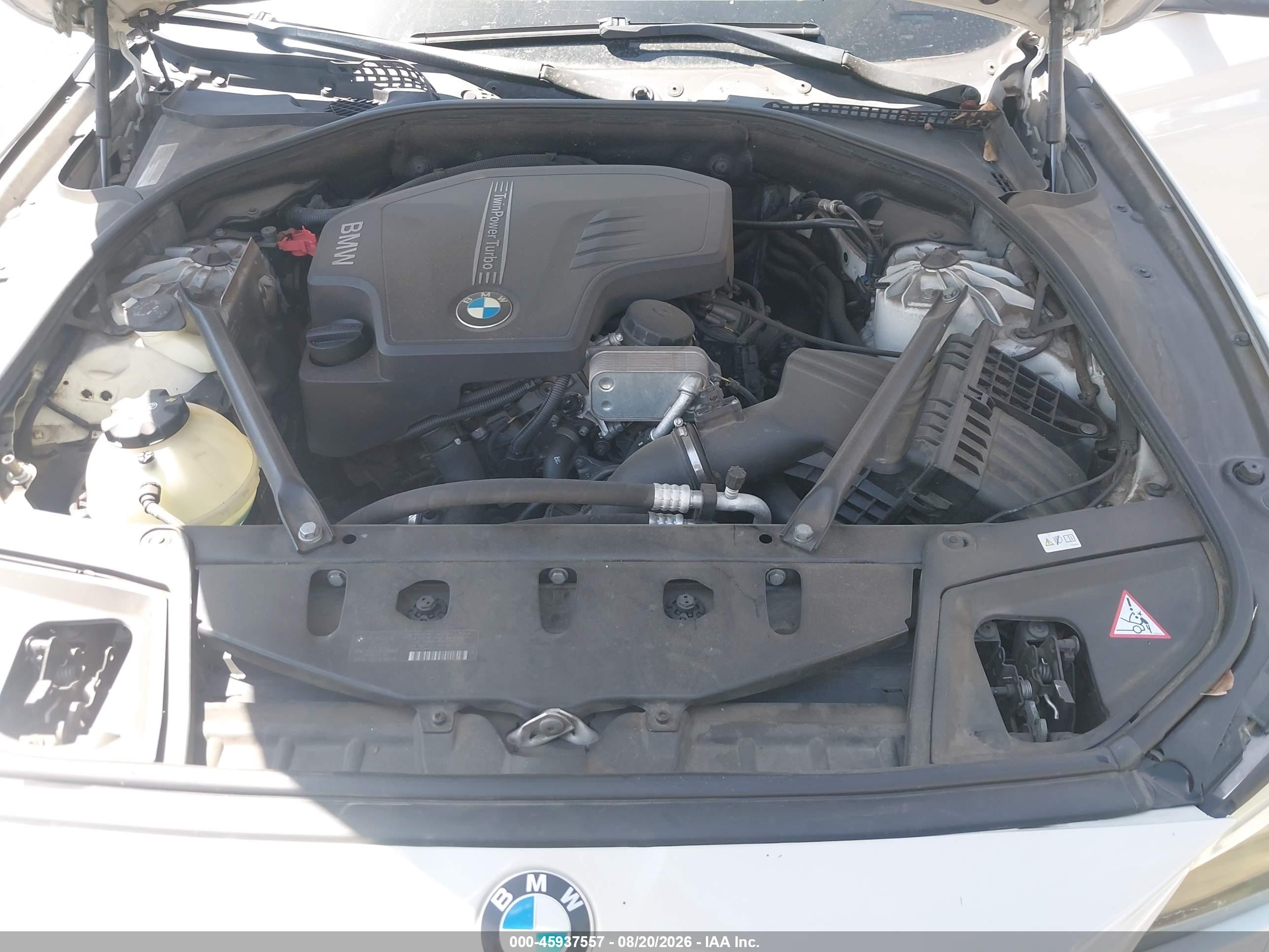 2014 Bmw 528i   White vin: WBA5A5C56ED503956
