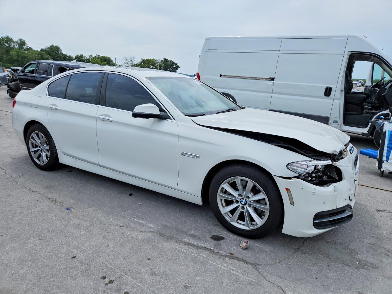 2014 Bmw 528 I White vin: WBA5A5C56ED504492
