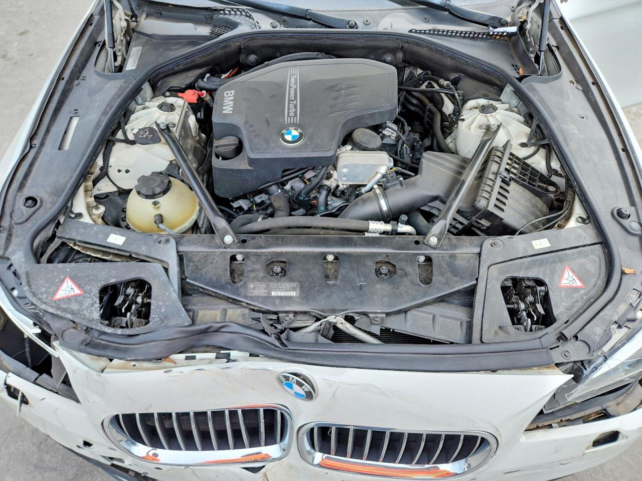 2014 Bmw 528 I White vin: WBA5A5C56ED504492