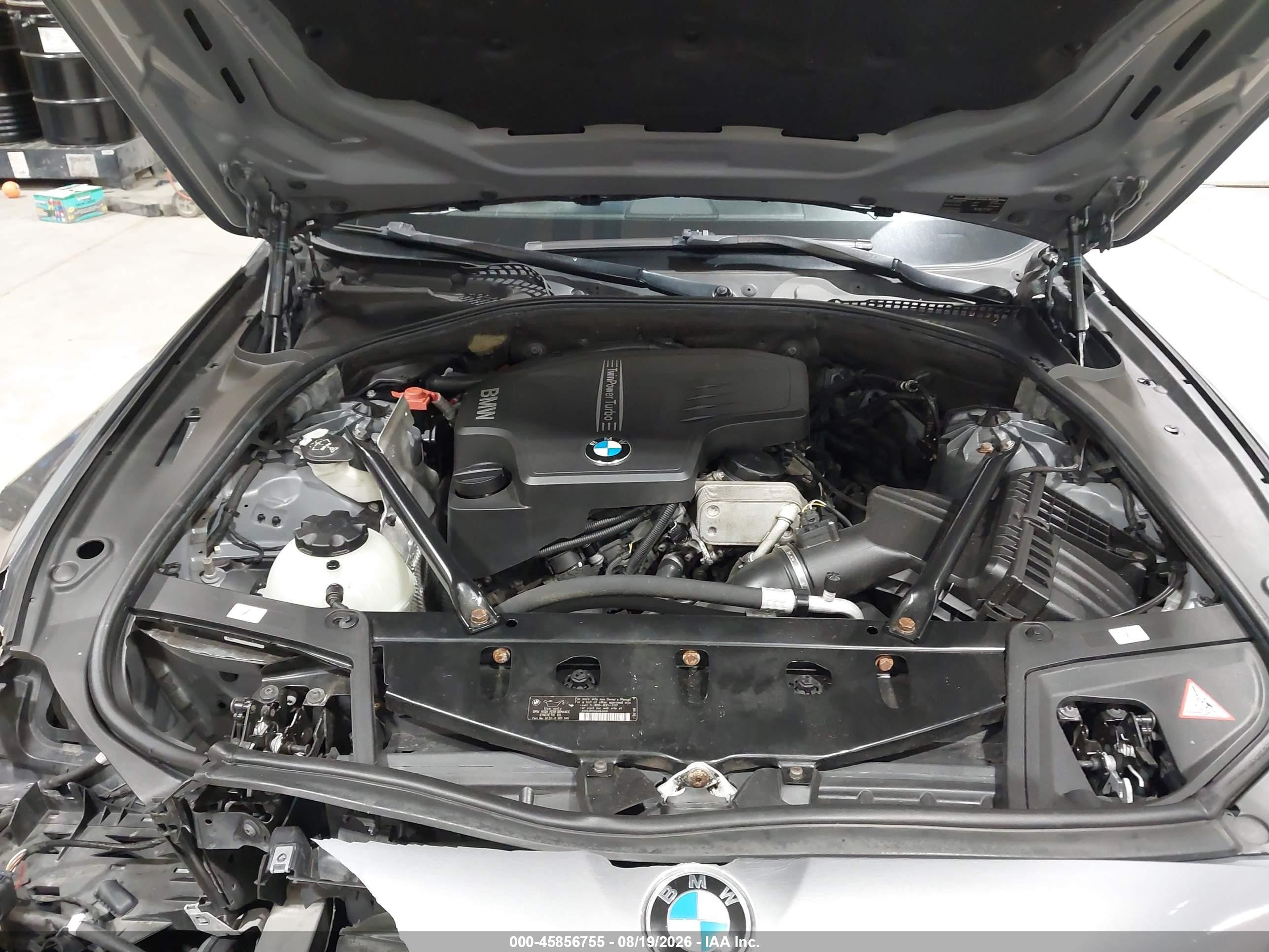 2014 Bmw 528 I Gray vin: WBA5A5C56ED505142