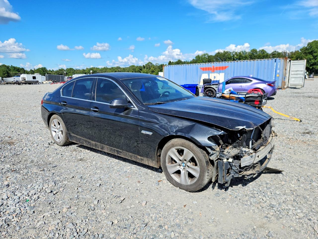 2014 Bmw 528 I Черный vin: WBA5A5C56ED506548