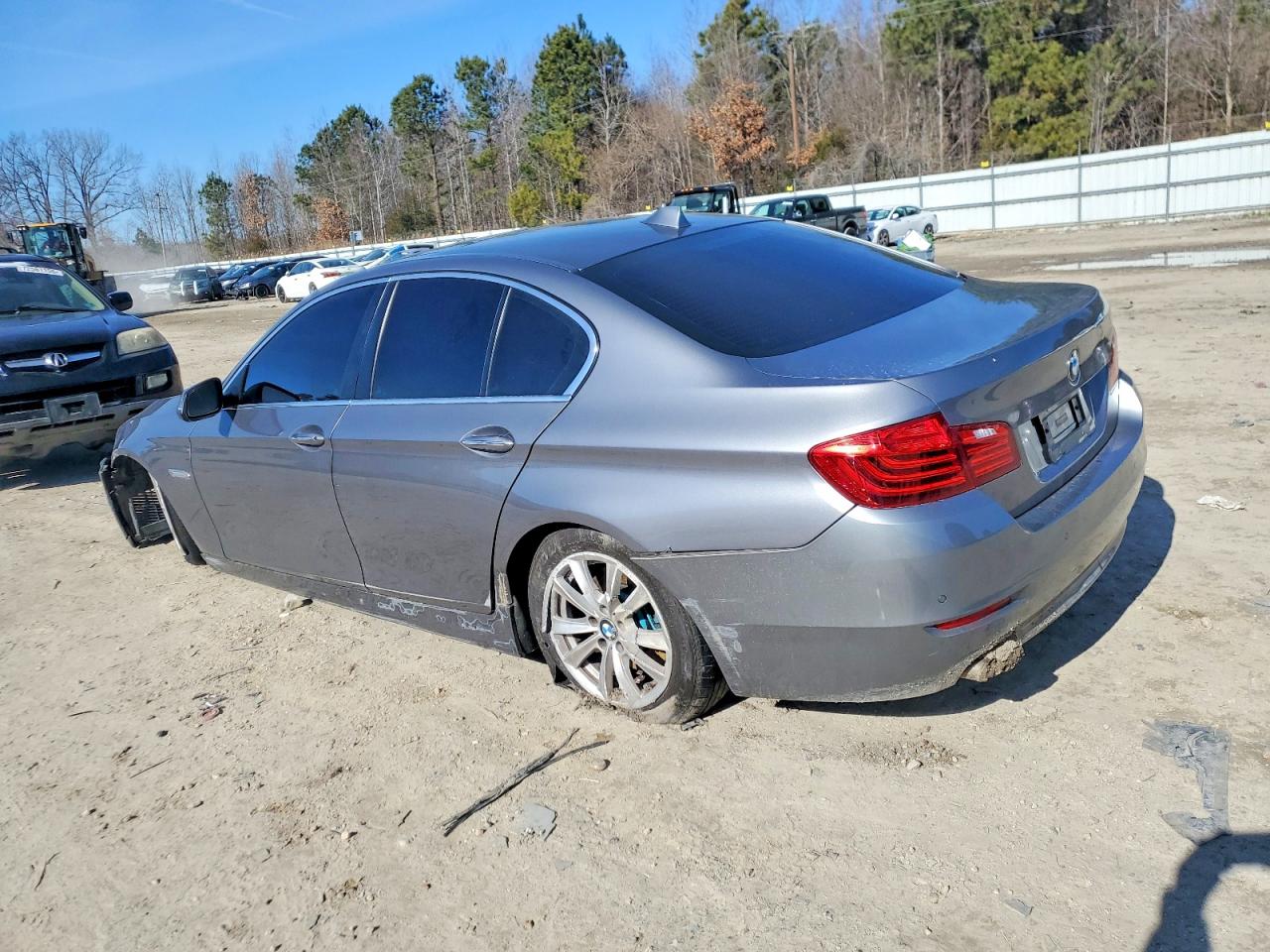 2014 Bmw 528 I Silver vin: WBA5A5C56ED511975