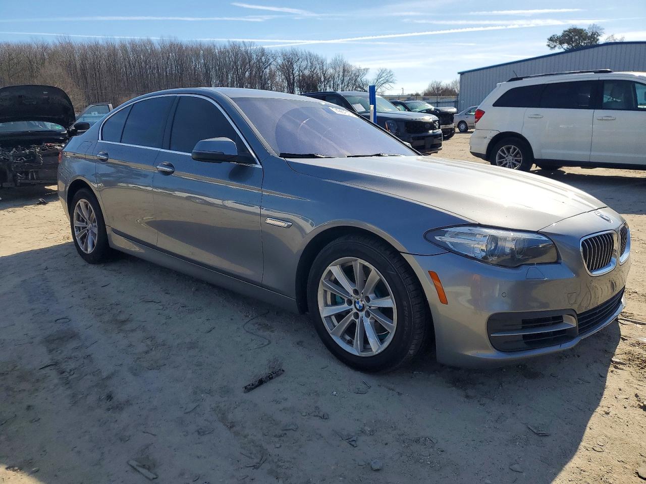 2014 Bmw 528 I Silver vin: WBA5A5C56ED511975