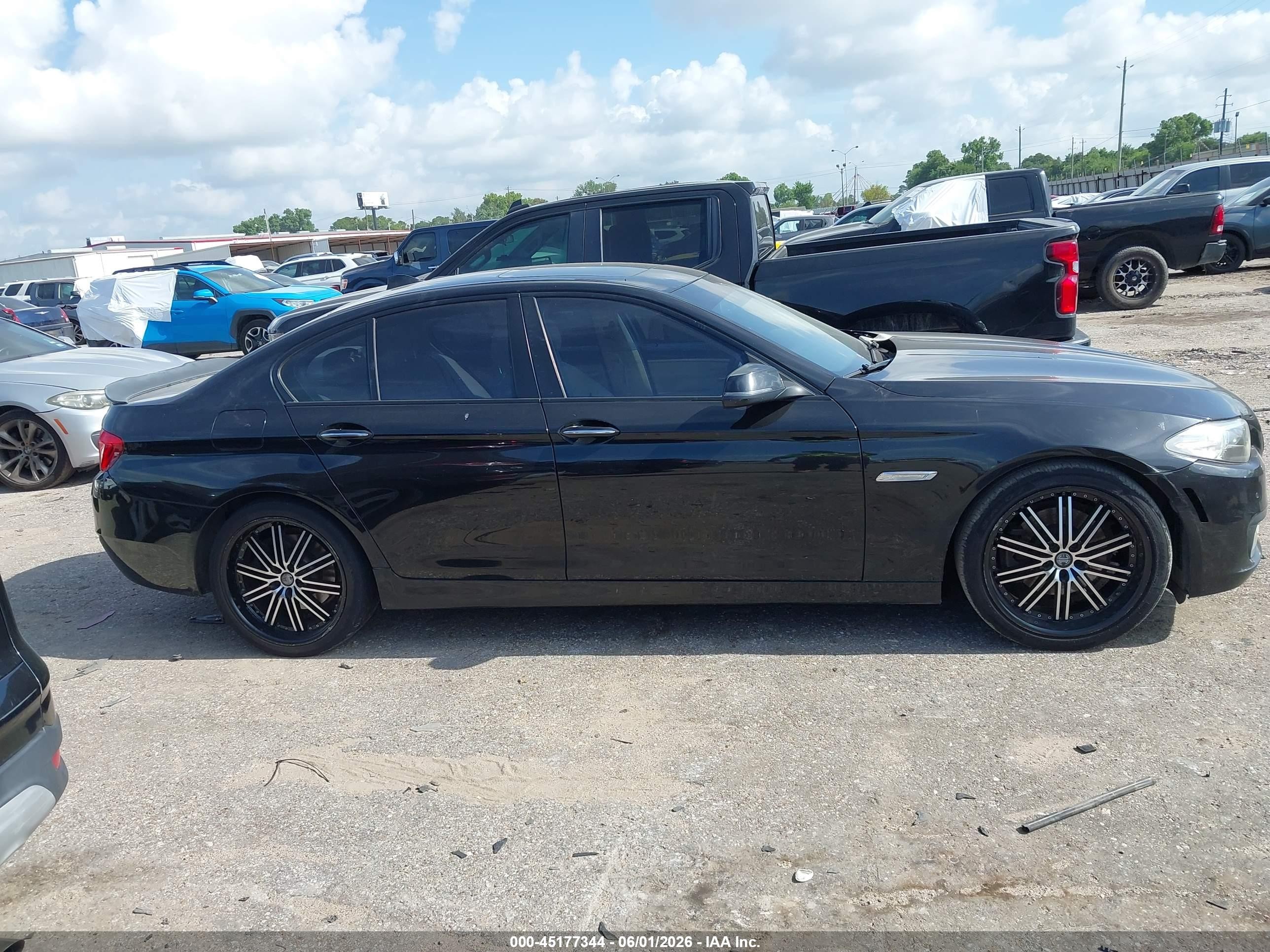 2015 Bmw 528i Black vin: WBA5A5C56FD518099