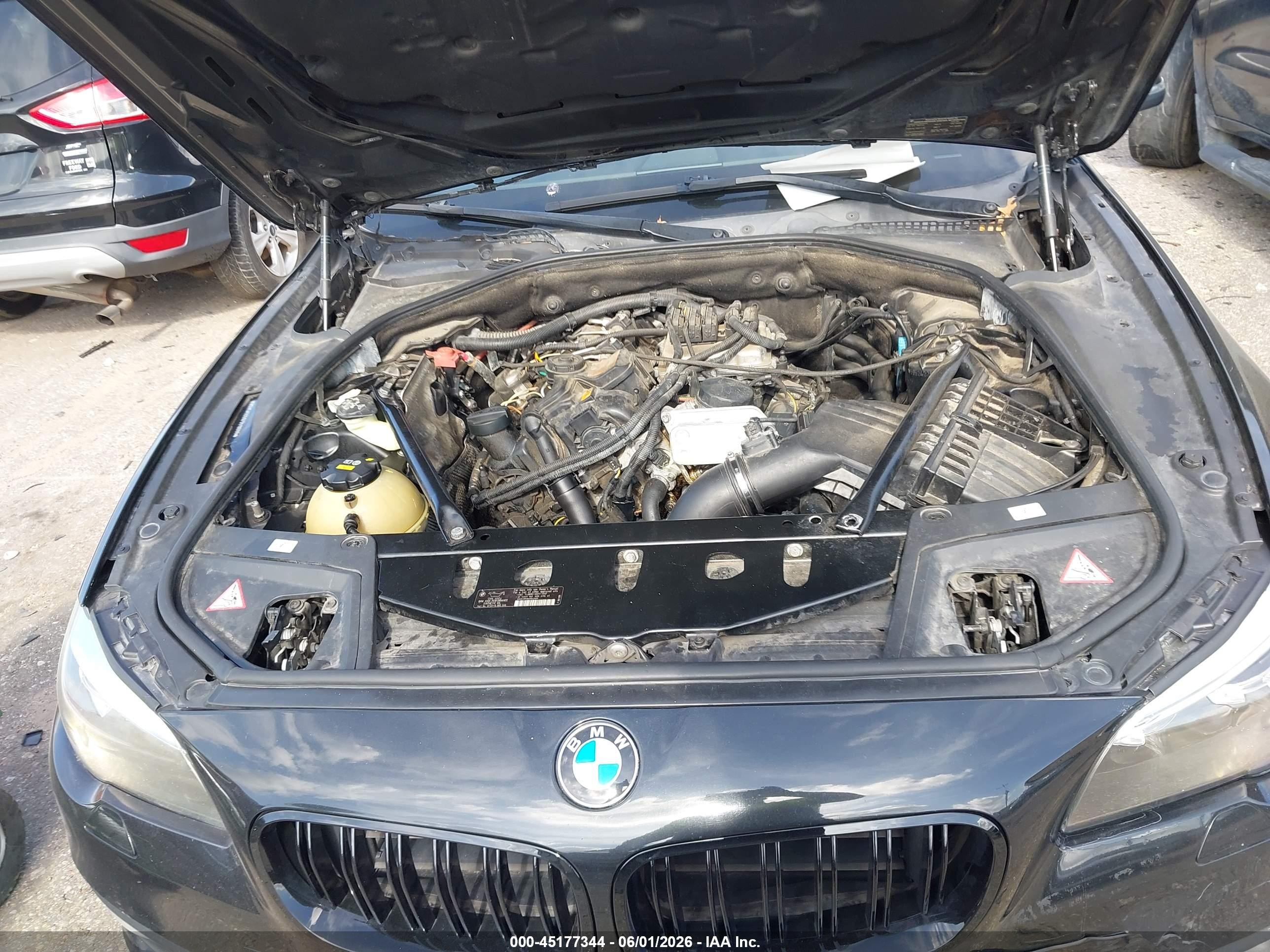 2015 Bmw 528i Black vin: WBA5A5C56FD518099