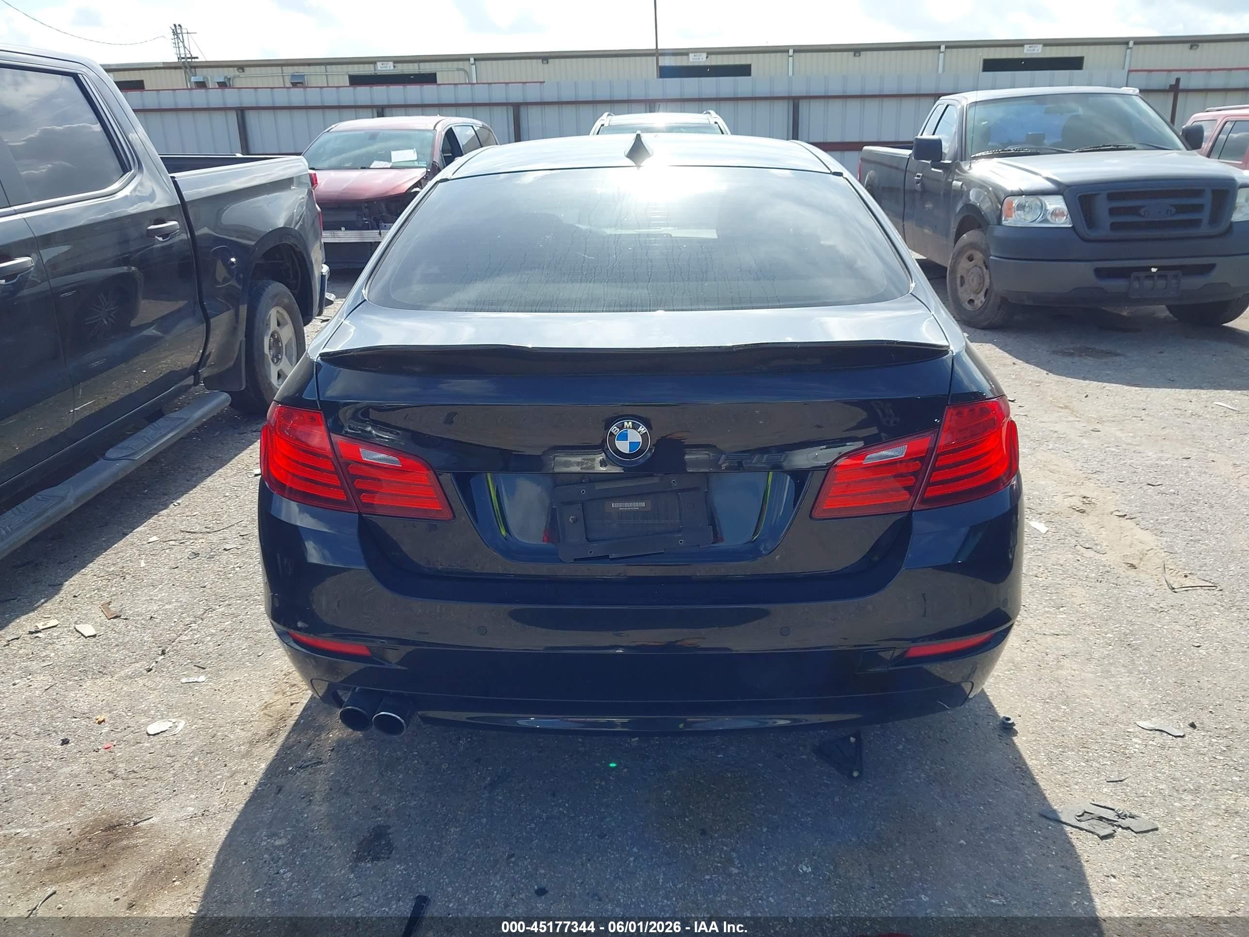 2015 Bmw 528i Black vin: WBA5A5C56FD518099