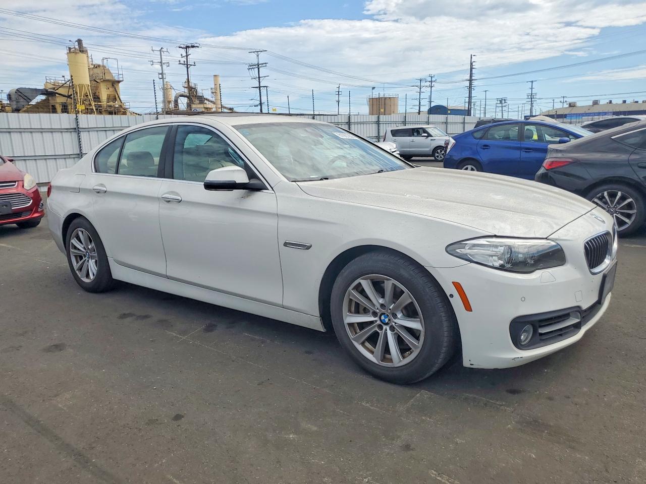 2015 Bmw 528 I White vin: WBA5A5C56FD518684