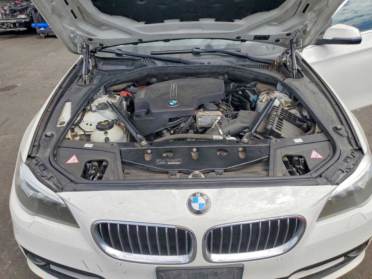 2015 Bmw 528 I White vin: WBA5A5C56FD518684