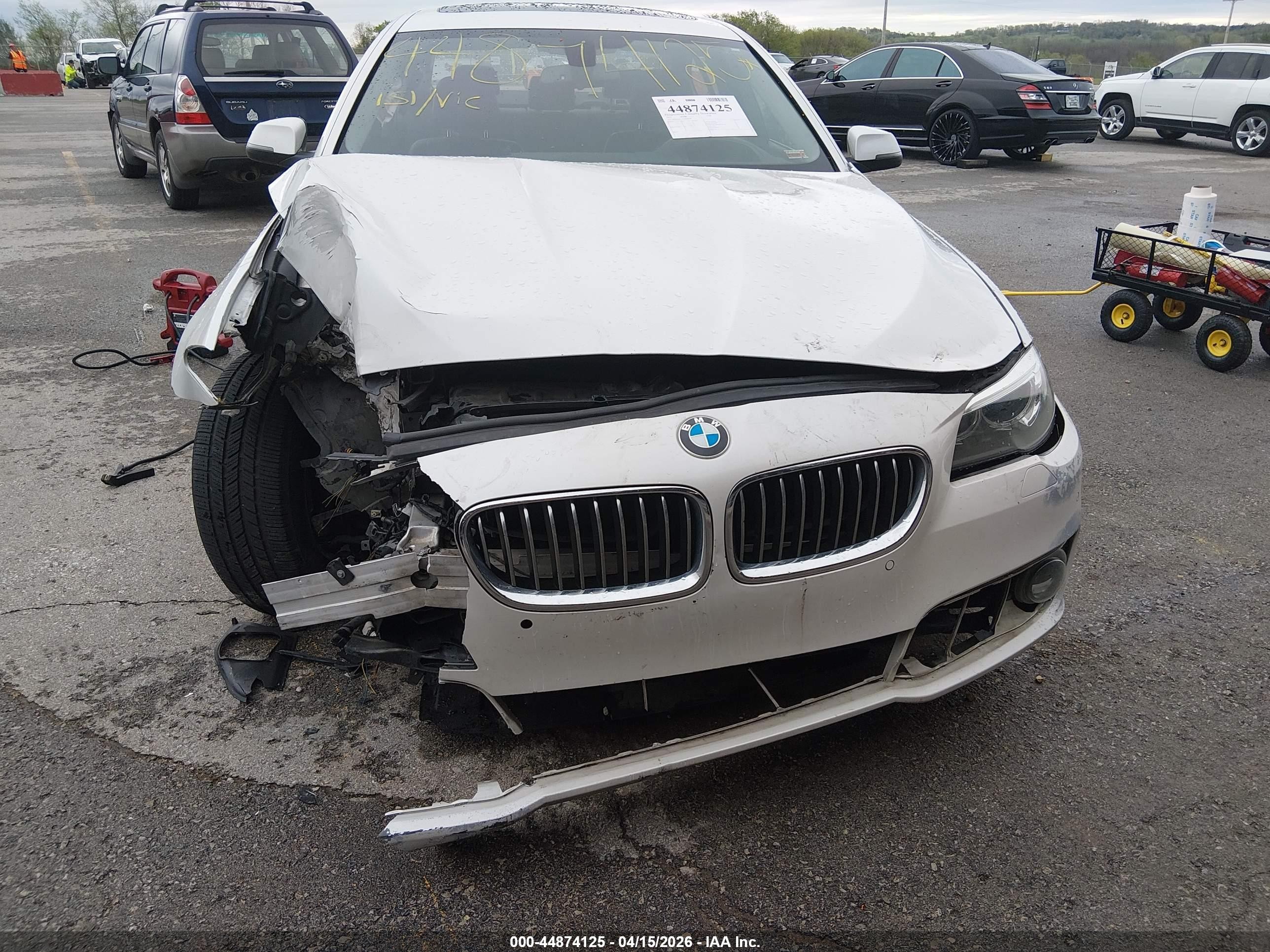 2015 Bmw 528i   White vin: WBA5A5C56FD520709