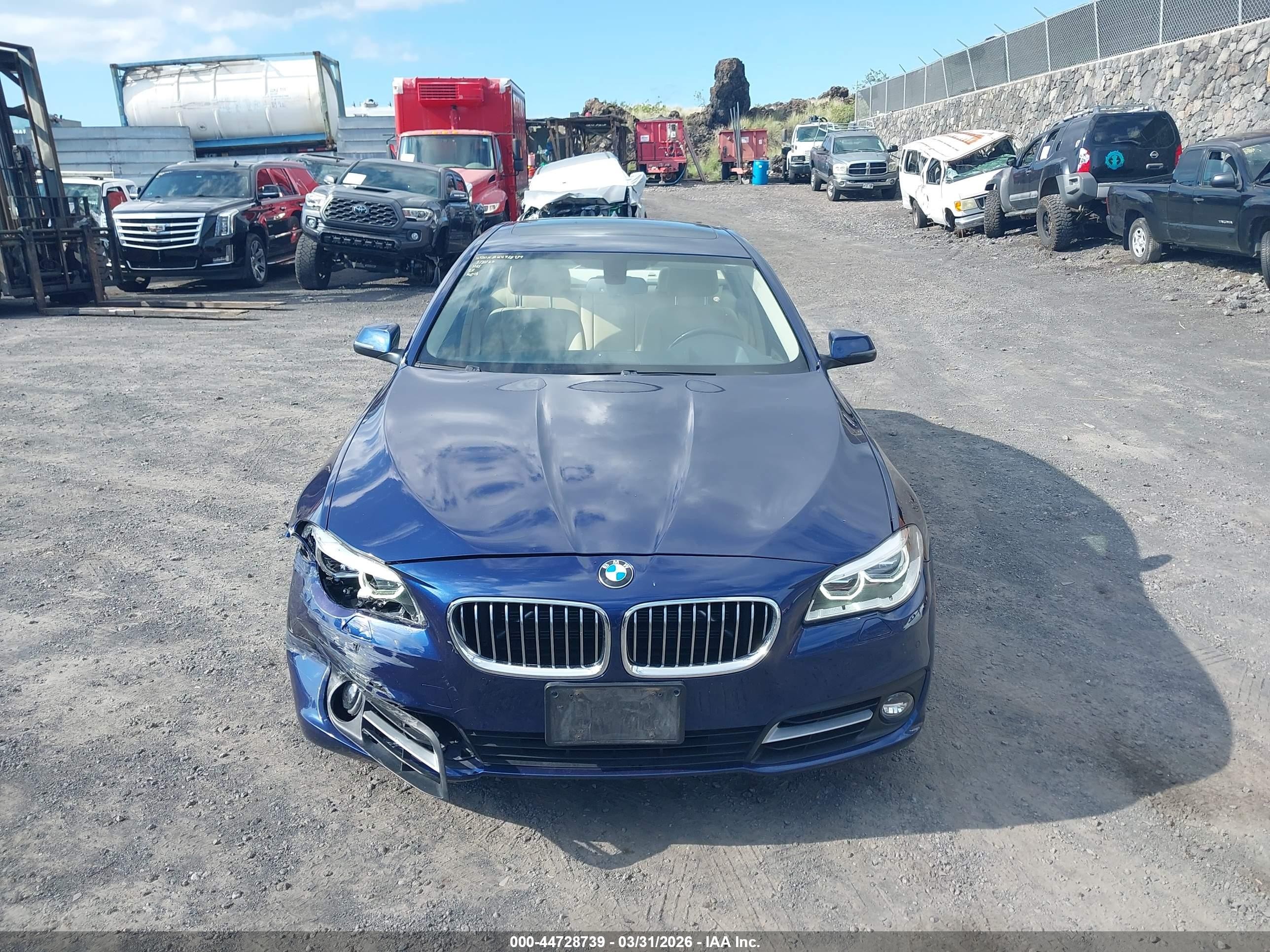2015 Bmw 528i   Blue vin: WBA5A5C56FD520886