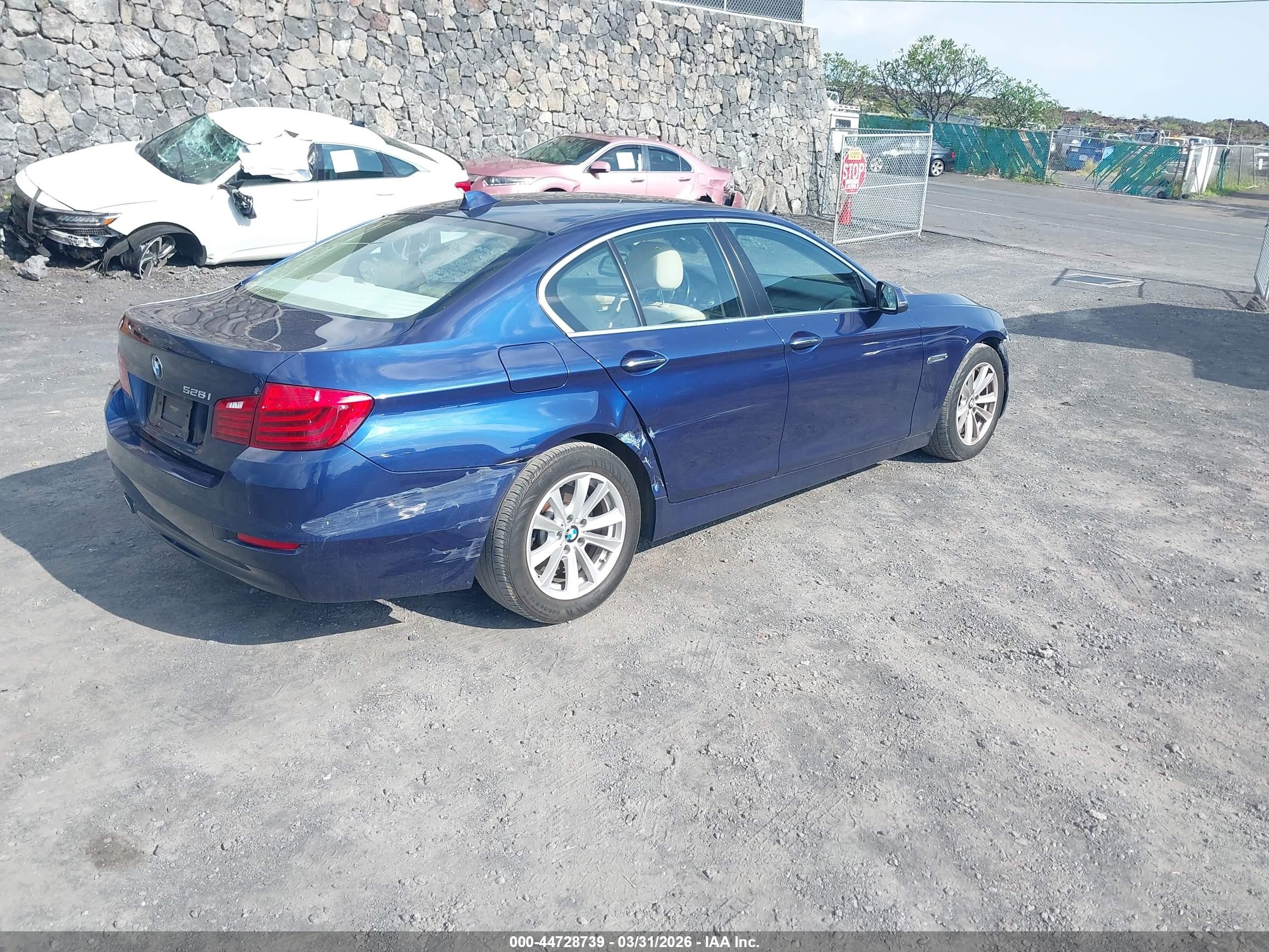 2015 Bmw 528i   Blue vin: WBA5A5C56FD520886