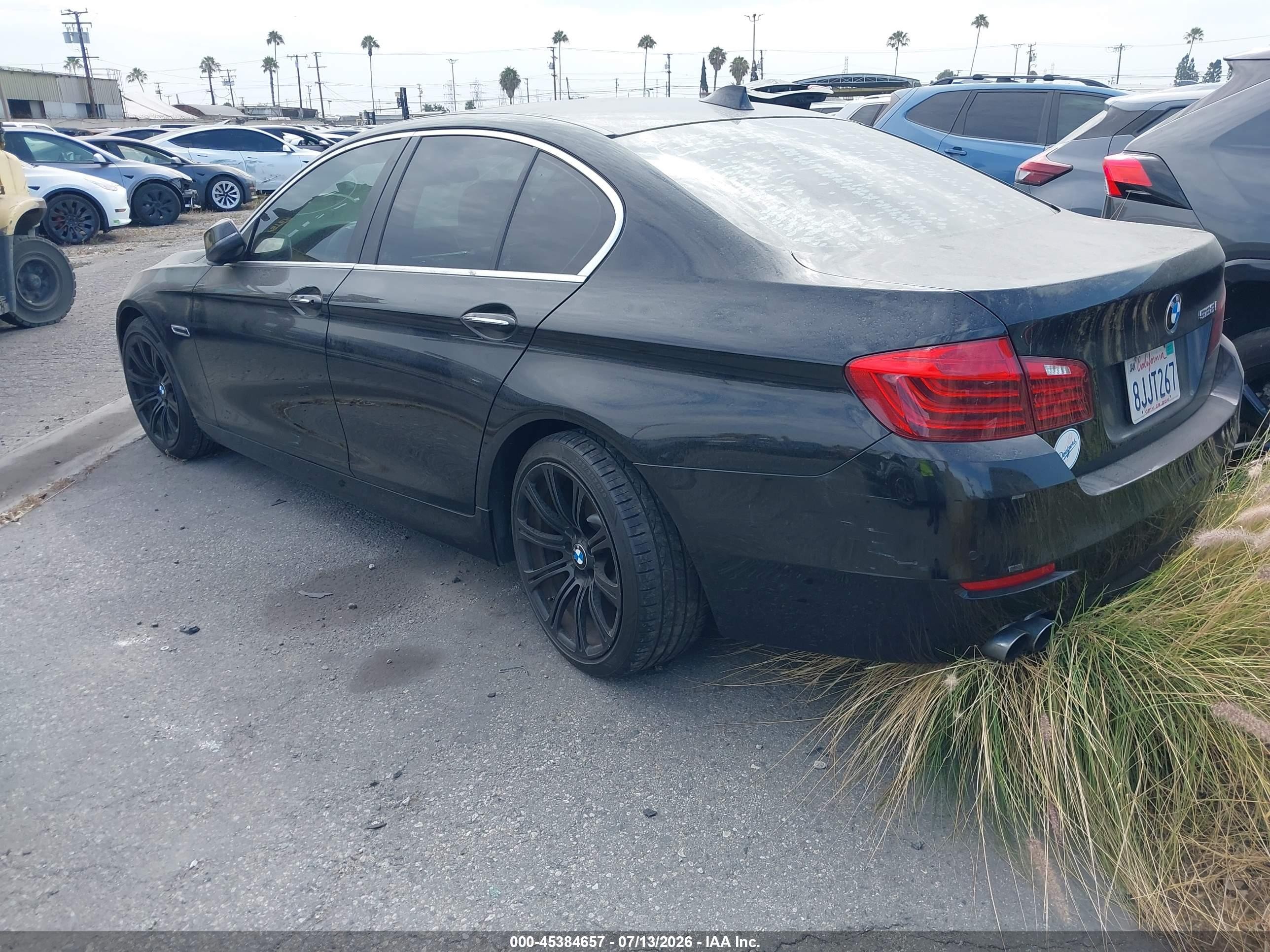2015 Bmw 528i   Черный vin: WBA5A5C56FD522167
