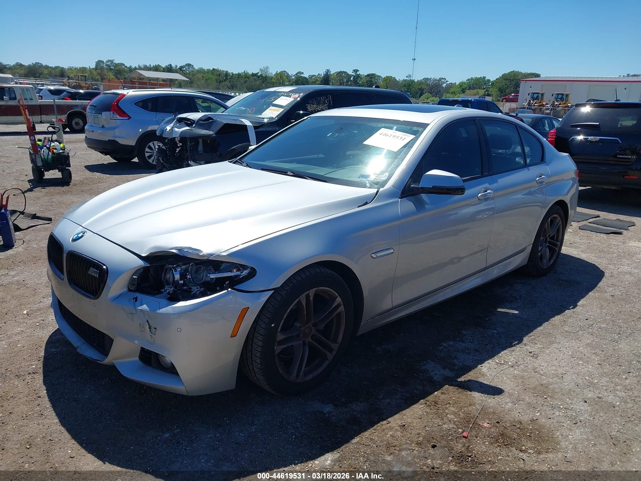 2015 Bmw 528i   Silver vin: WBA5A5C56FD523190