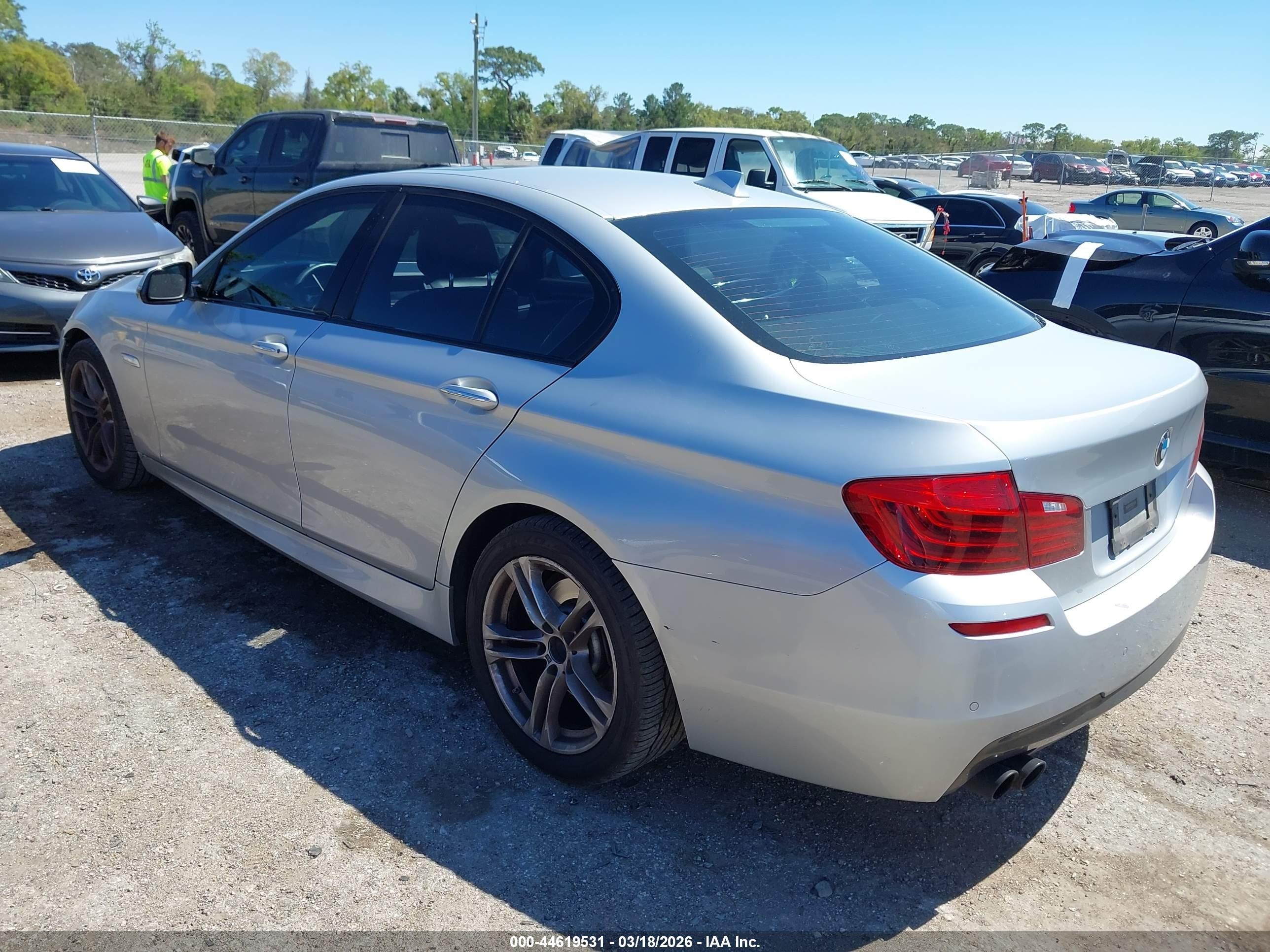 2015 Bmw 528i   Silver vin: WBA5A5C56FD523190