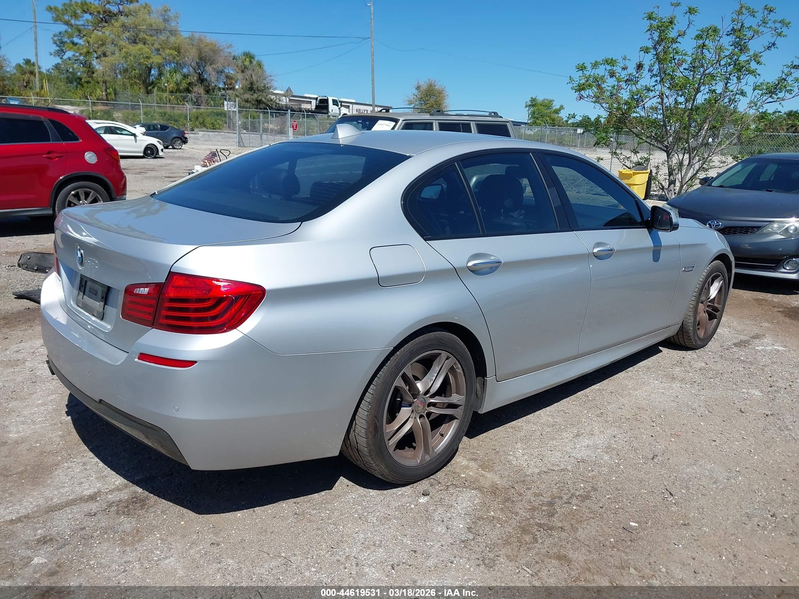 2015 Bmw 528i   Silver vin: WBA5A5C56FD523190