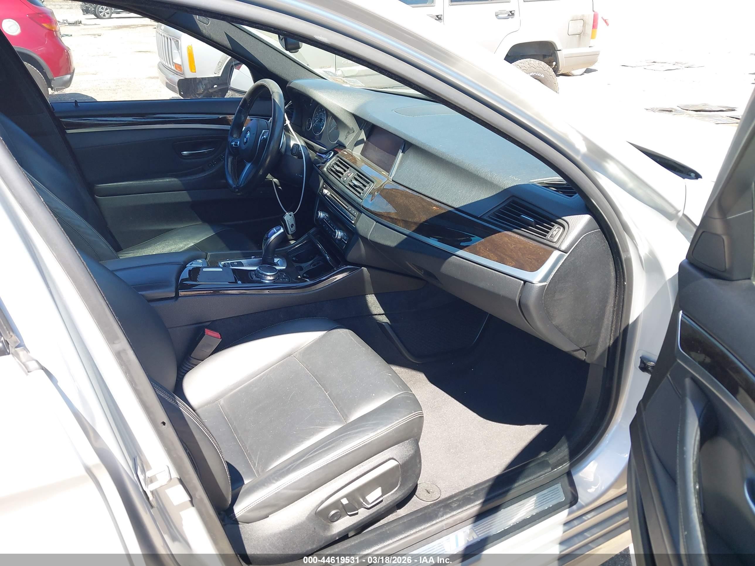 2015 Bmw 528i   Silver vin: WBA5A5C56FD523190