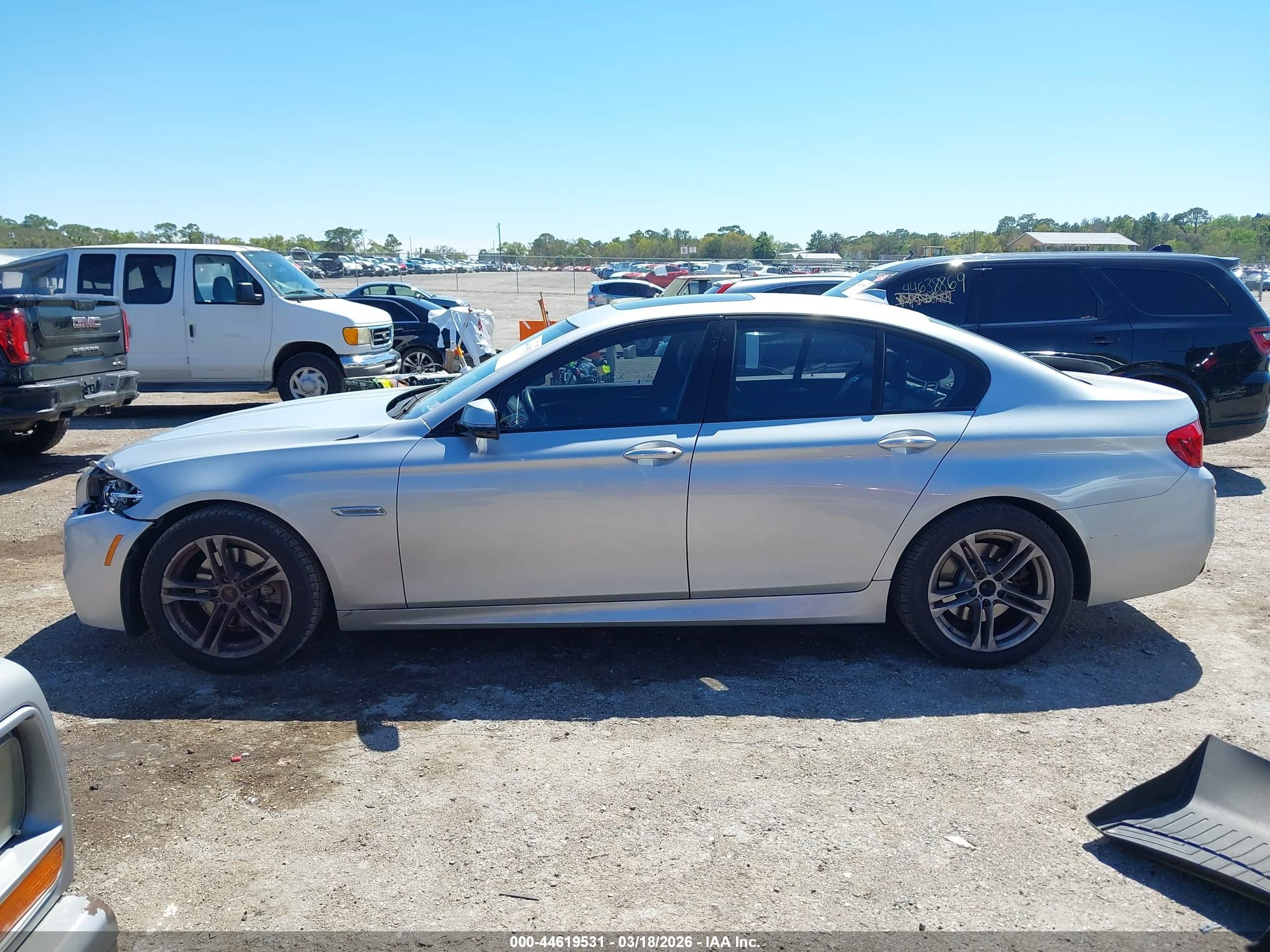 2015 Bmw 528i   Silver vin: WBA5A5C56FD523190