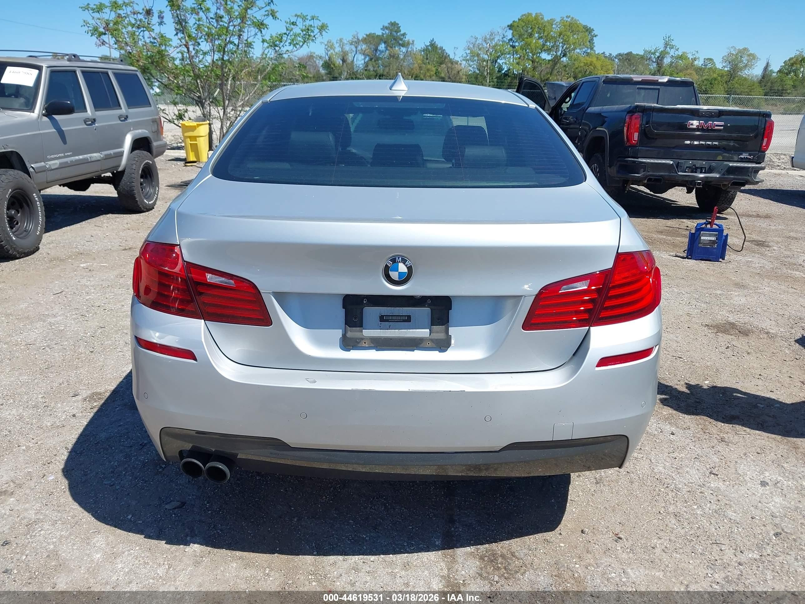 2015 Bmw 528i   Silver vin: WBA5A5C56FD523190