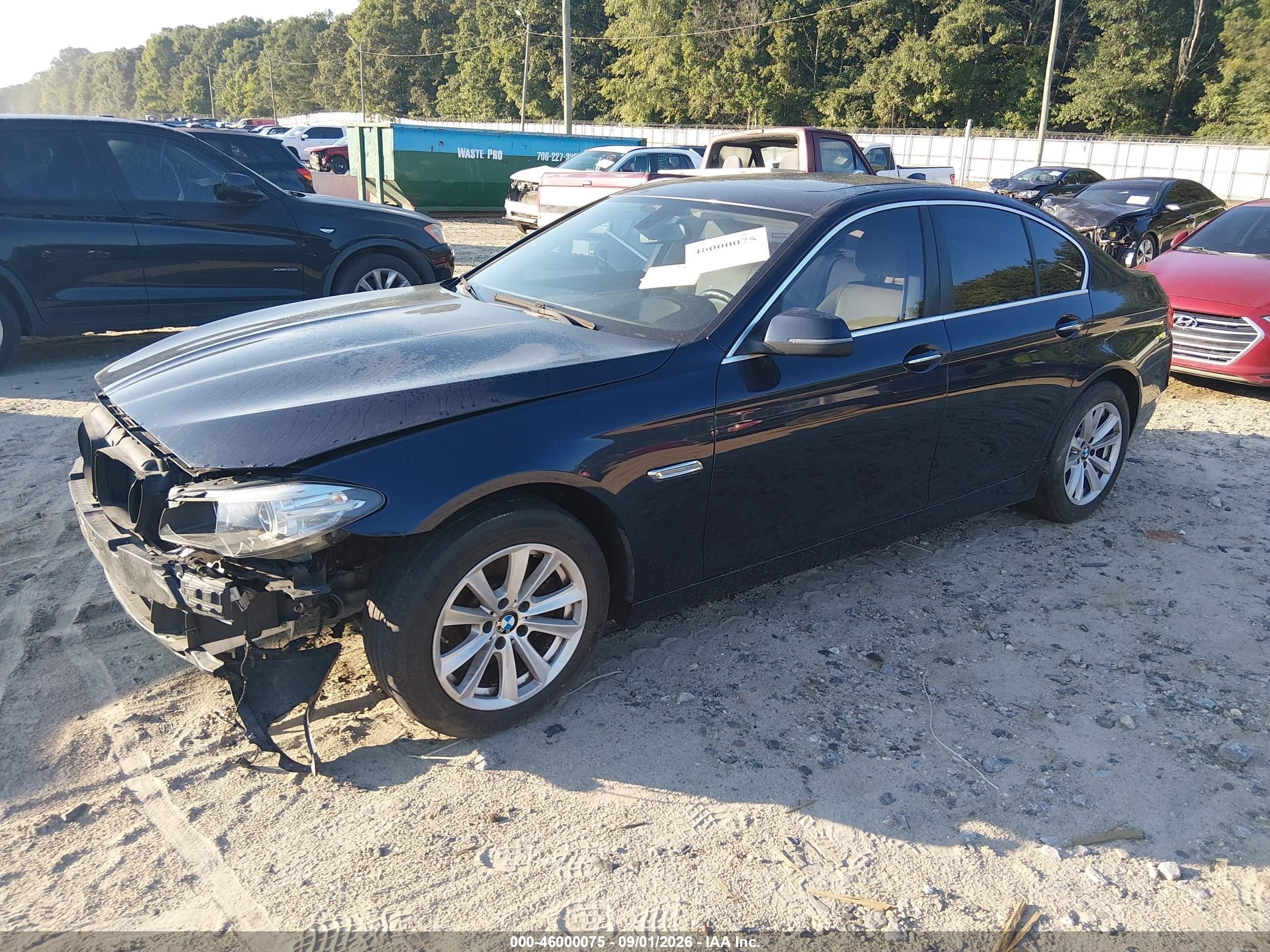 2015 Bmw 528i   Black vin: WBA5A5C56FD523402