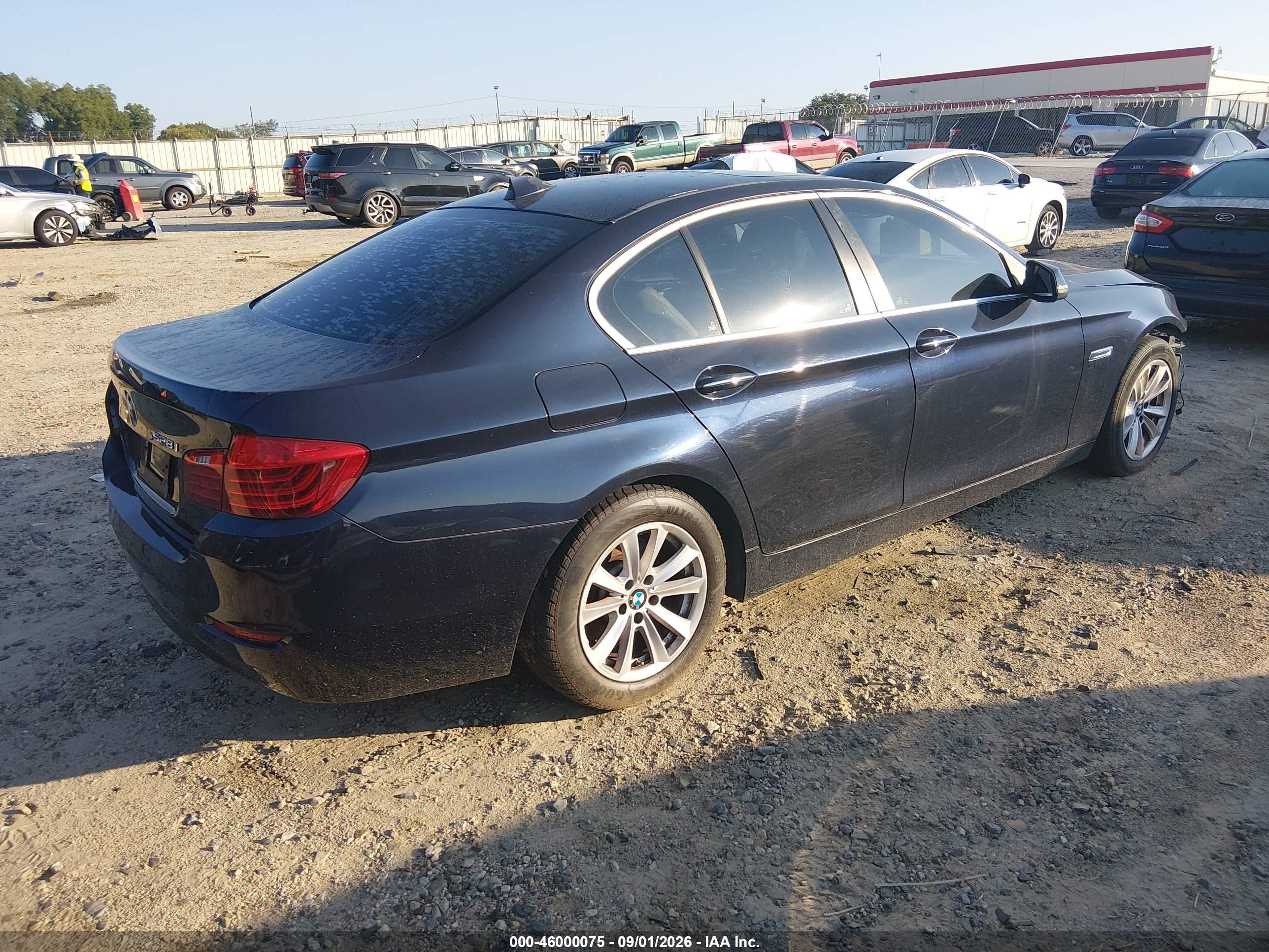 2015 Bmw 528i   Black vin: WBA5A5C56FD523402