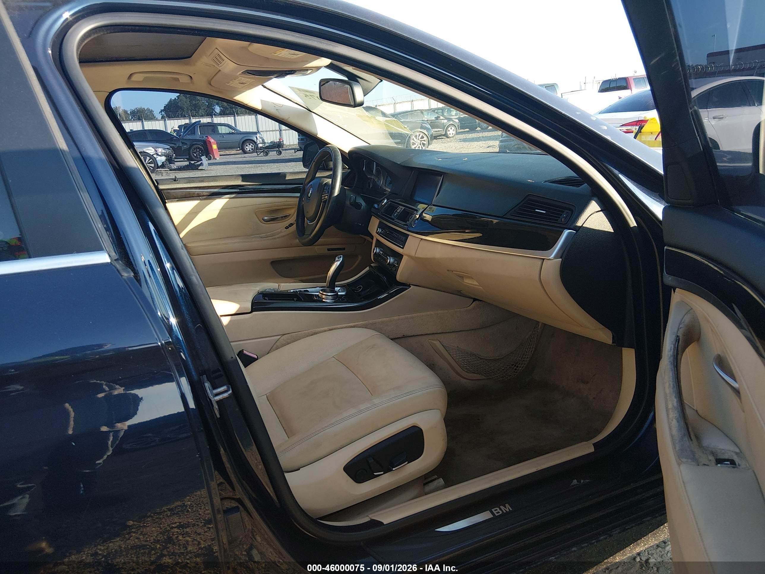 2015 Bmw 528i   Black vin: WBA5A5C56FD523402