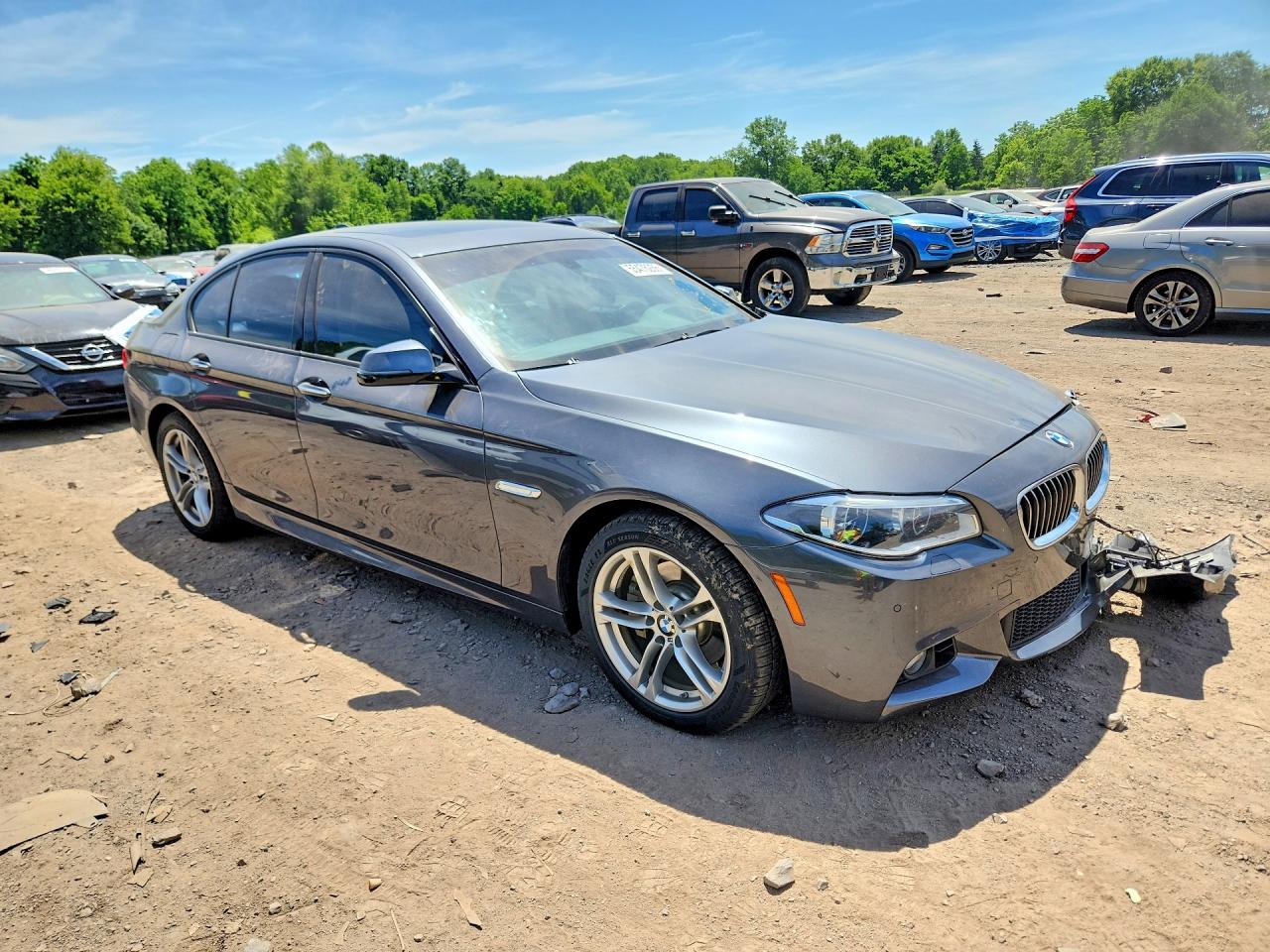 2016 Bmw 528 I Gray vin: WBA5A5C56GD527659