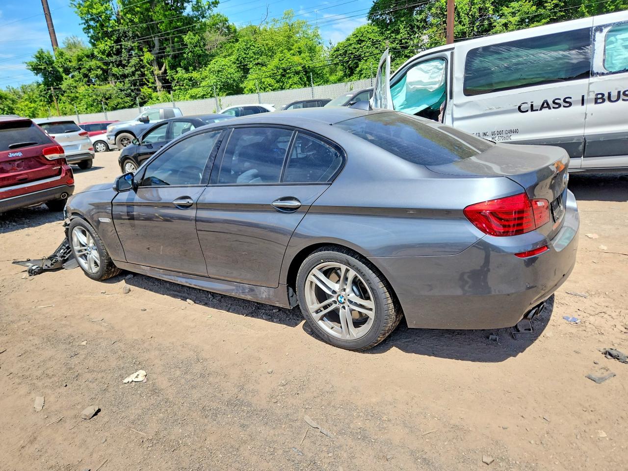 2016 Bmw 528 I Gray vin: WBA5A5C56GD527659