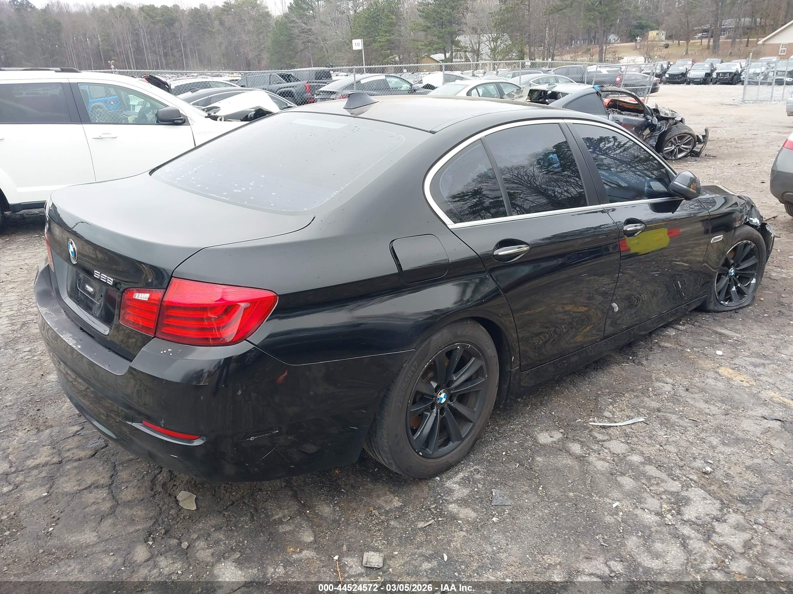 2014 Bmw 528i   Black vin: WBA5A5C57ED501973