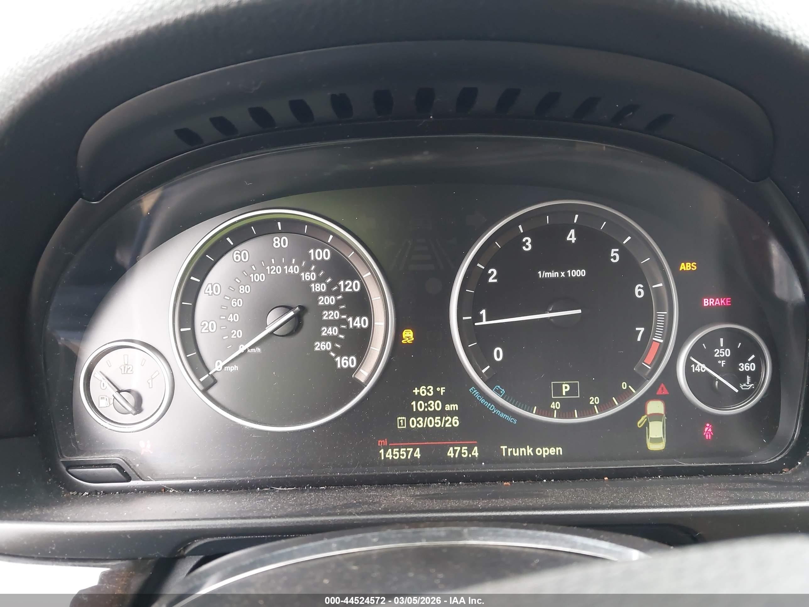 2014 Bmw 528i   Black vin: WBA5A5C57ED501973