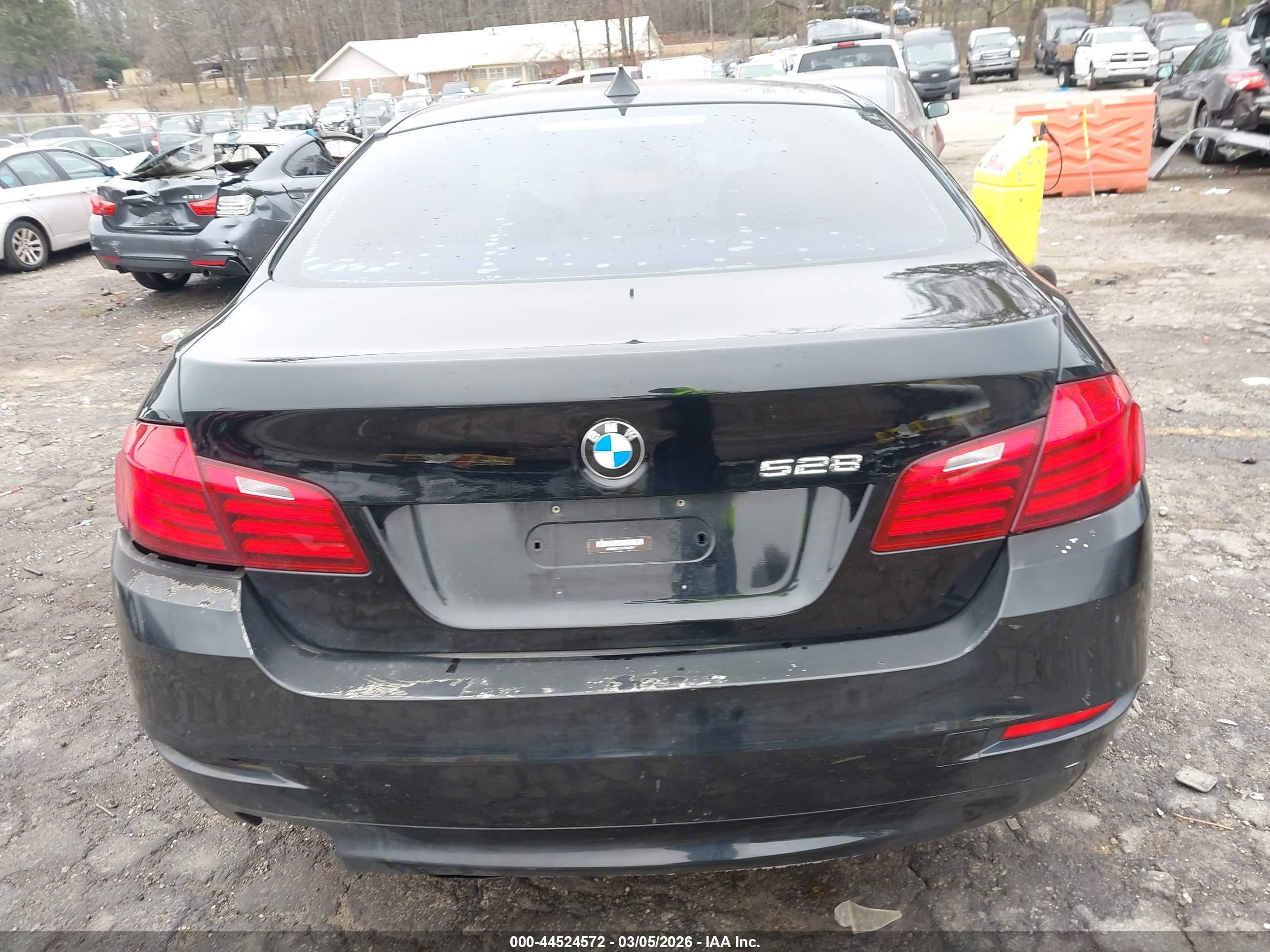 2014 Bmw 528i   Black vin: WBA5A5C57ED501973