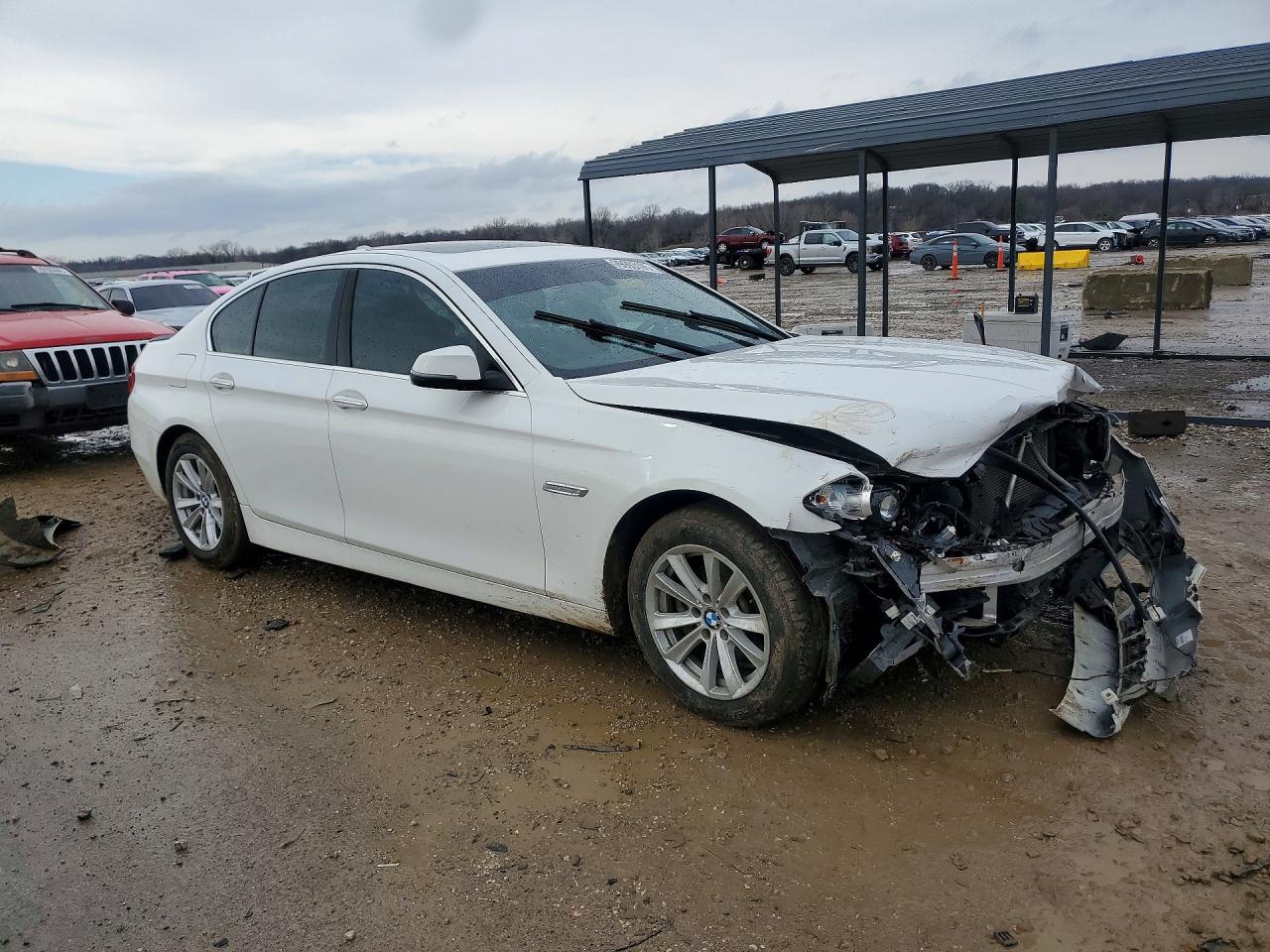 2014 Bmw 528 I White vin: WBA5A5C57ED504226