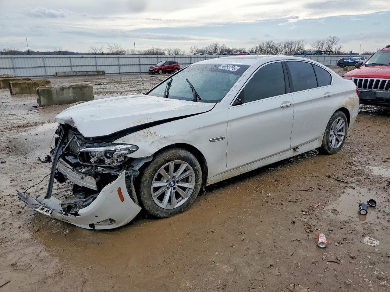 2014 Bmw 528 I White vin: WBA5A5C57ED504226